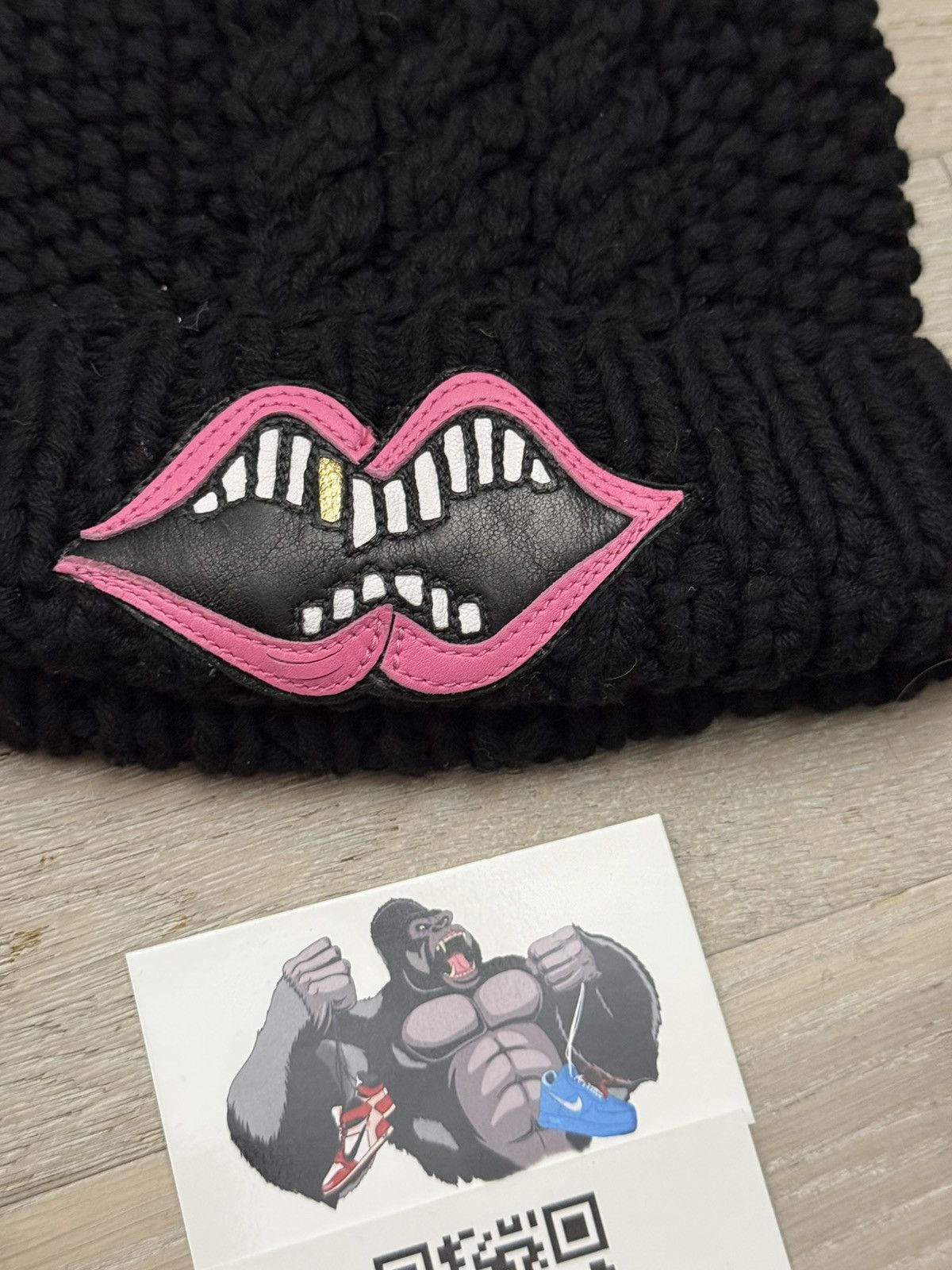 Chrome Hearts Chrome Hearts Matty Boy Cashmere Patch Beanie Pink Size ONE SIZE - 3 Thumbnail