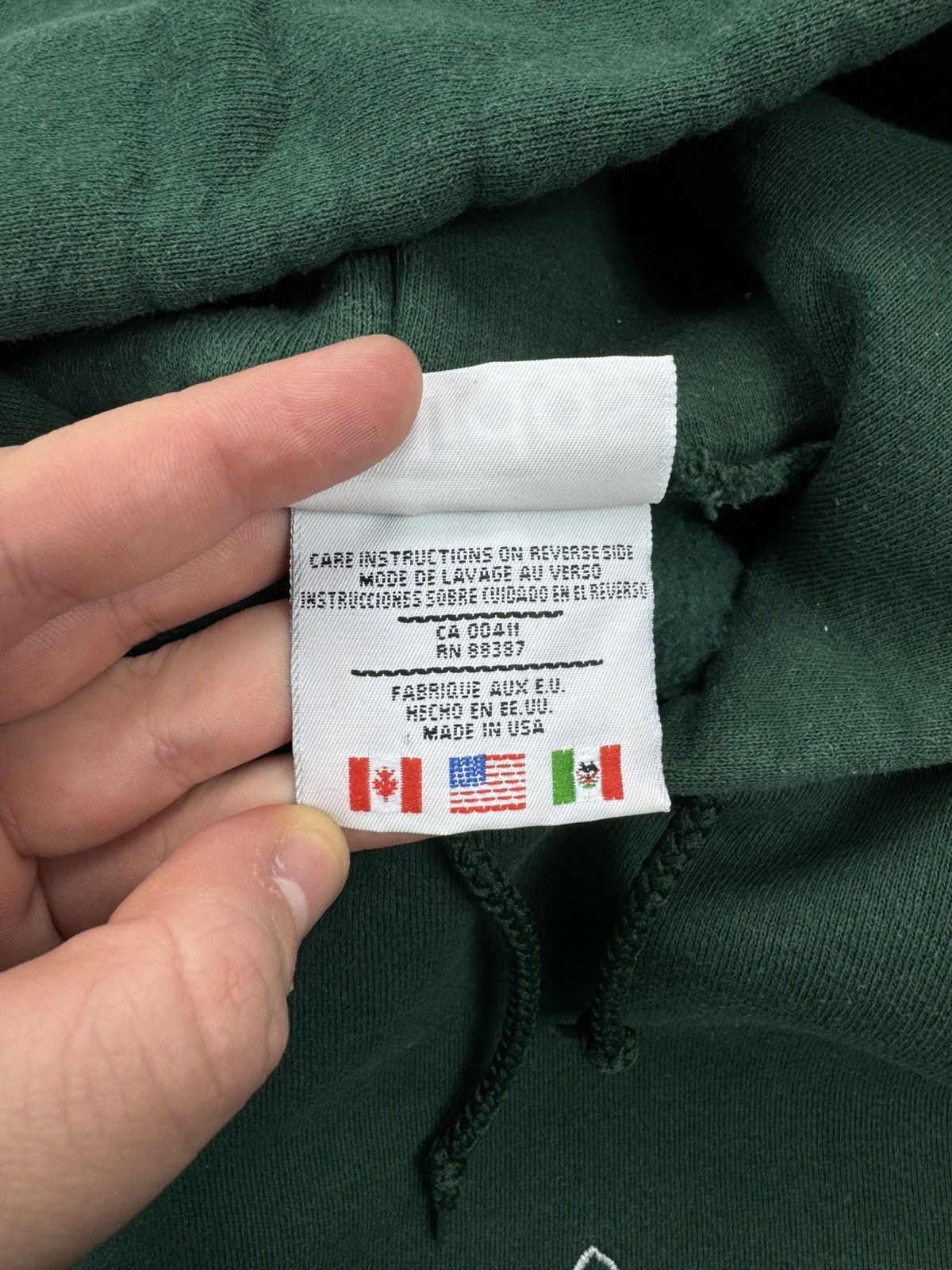 Adidas Vintage Adidas 90s Made In USA Boxy Fit Green Hoodie Y2k Size US XXL / EU 58 / 5 - 9 Thumbnail