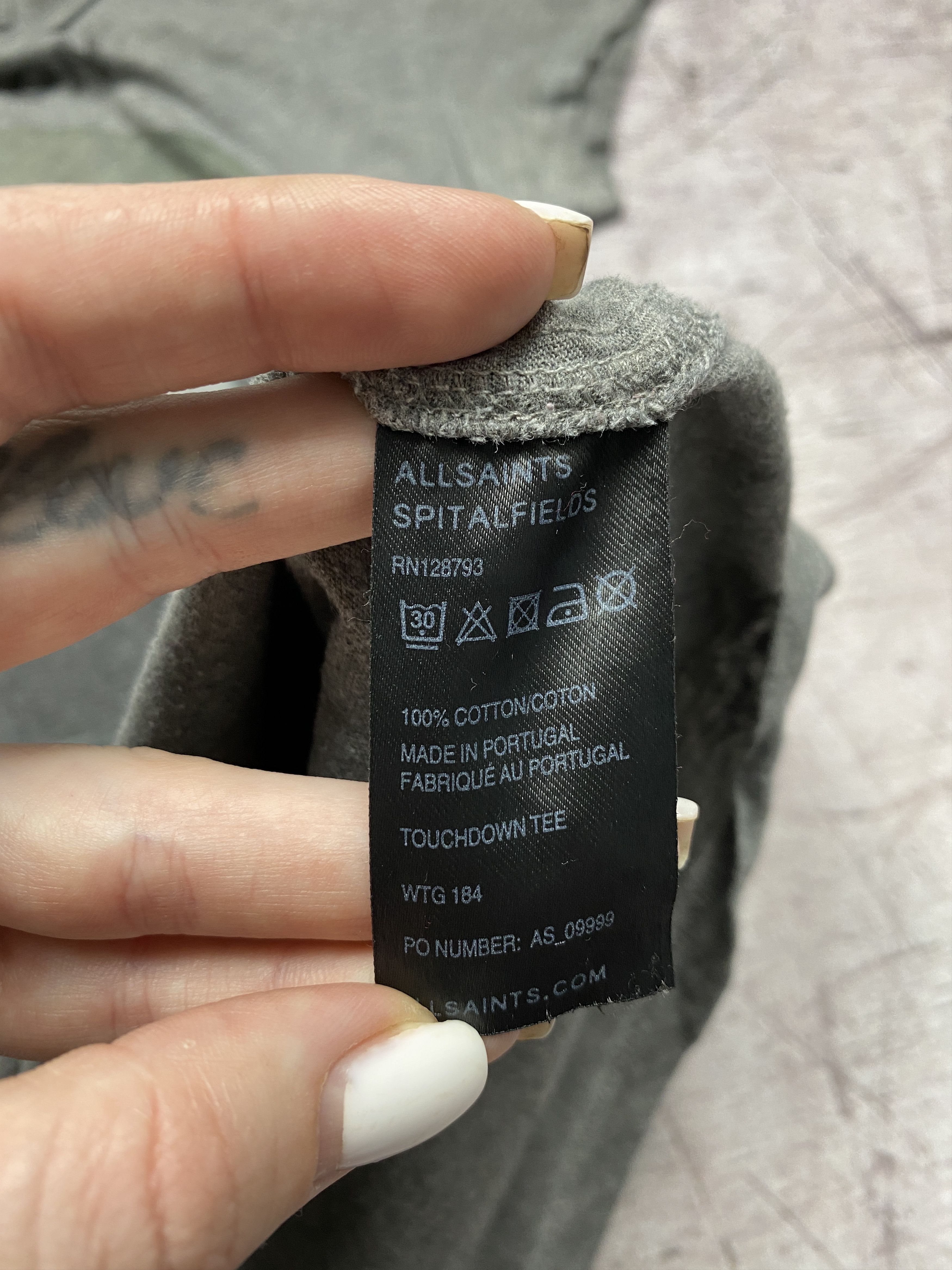 Allsaints Allsaints Vintage Womens Touchdown T-Shirt Size M / US 6-8 / IT 42-44 - 7 Thumbnail