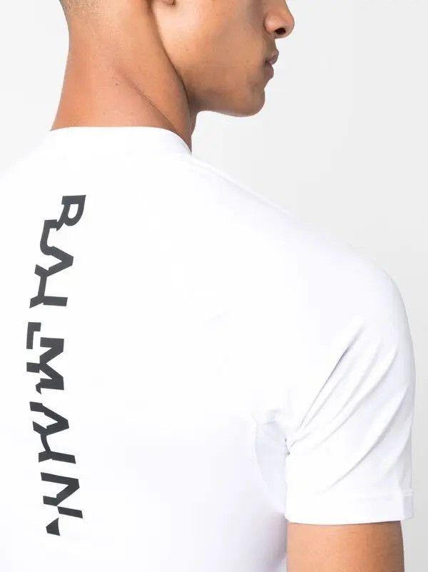Balmain o1y0426 Crewneck T-Shirt in White Size US XS / EU 42 / 0 - 4 Thumbnail