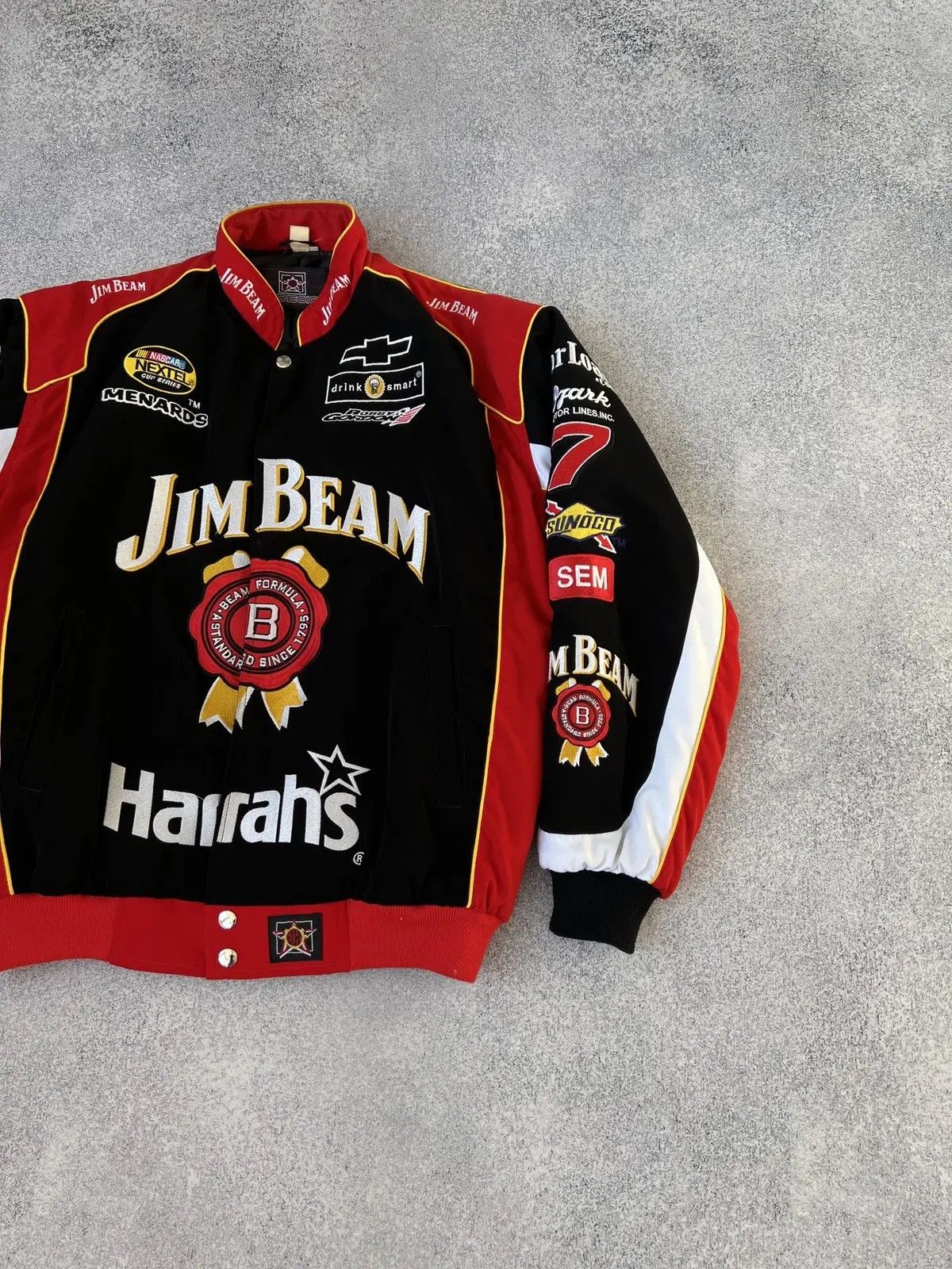 Designer × Vintage Vintage Jim Beam Nascar Jacket Size US L / EU 52-54 / 3 - 2 Thumbnail
