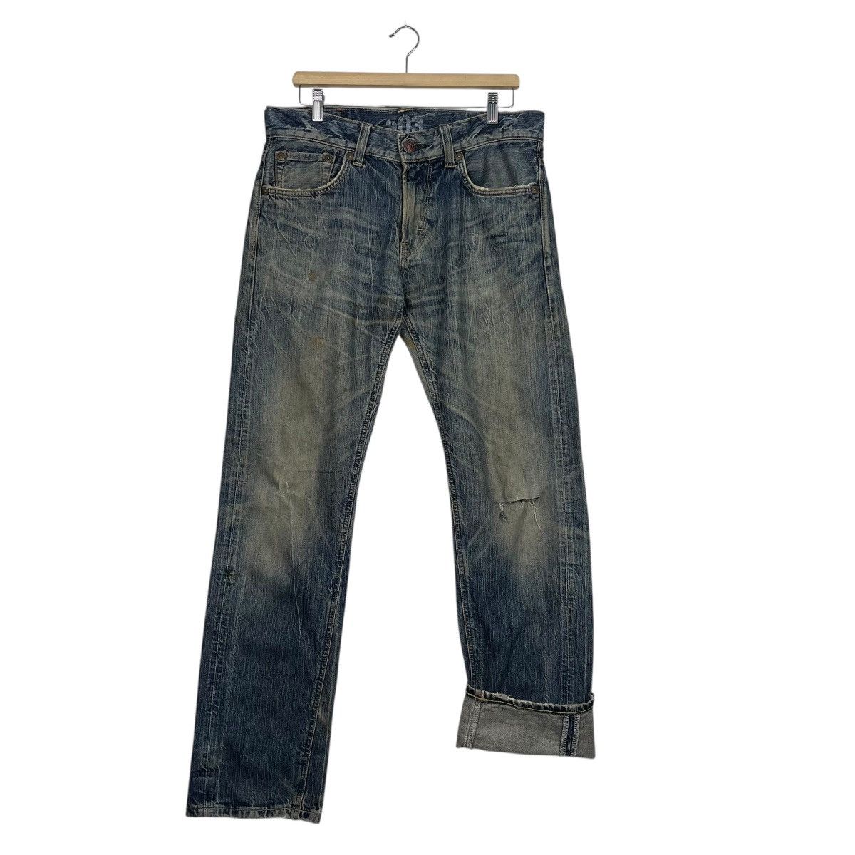 Edwin Vintage Edwin Distressed Denim Jeans Size US 34 / EU 50 - 11 Thumbnail
