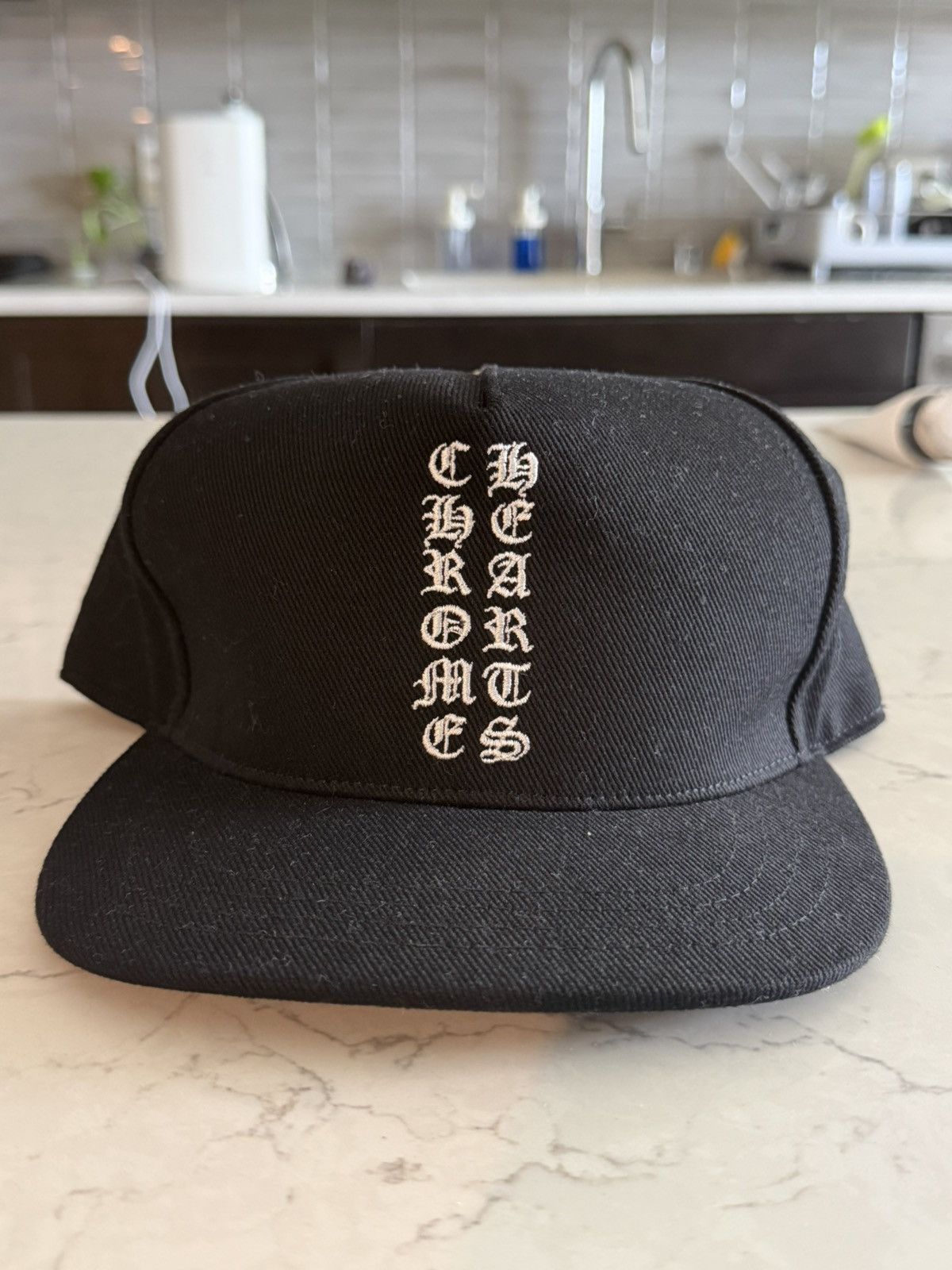 Chrome Hearts BRAND NEW CHROME HEARTS VERTICAL LOGO HAT | Grailed