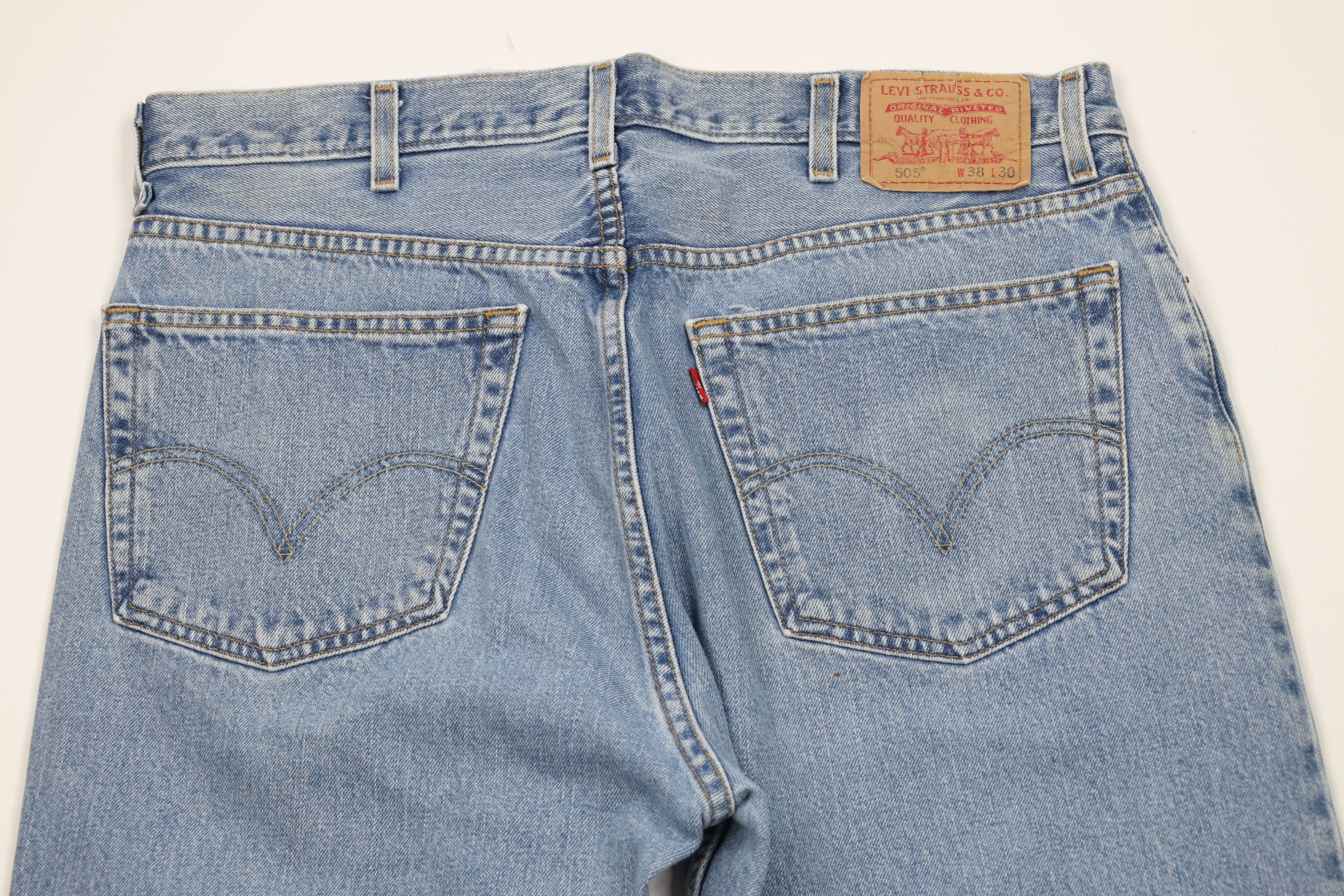 Levi's Vintage Y2K 2003 Levis 505 Regular Straight Leg Denim Jeans Size US 38 / EU 54 - 11 Thumbnail