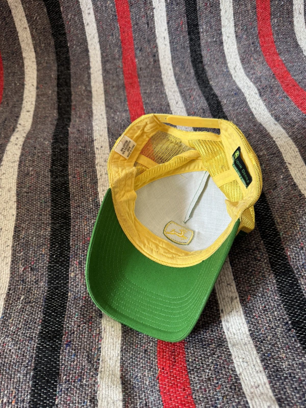 Vintage Vintage 00’s John Deere Rare Worker Trucker Hat Size ONE SIZE - 6 Thumbnail