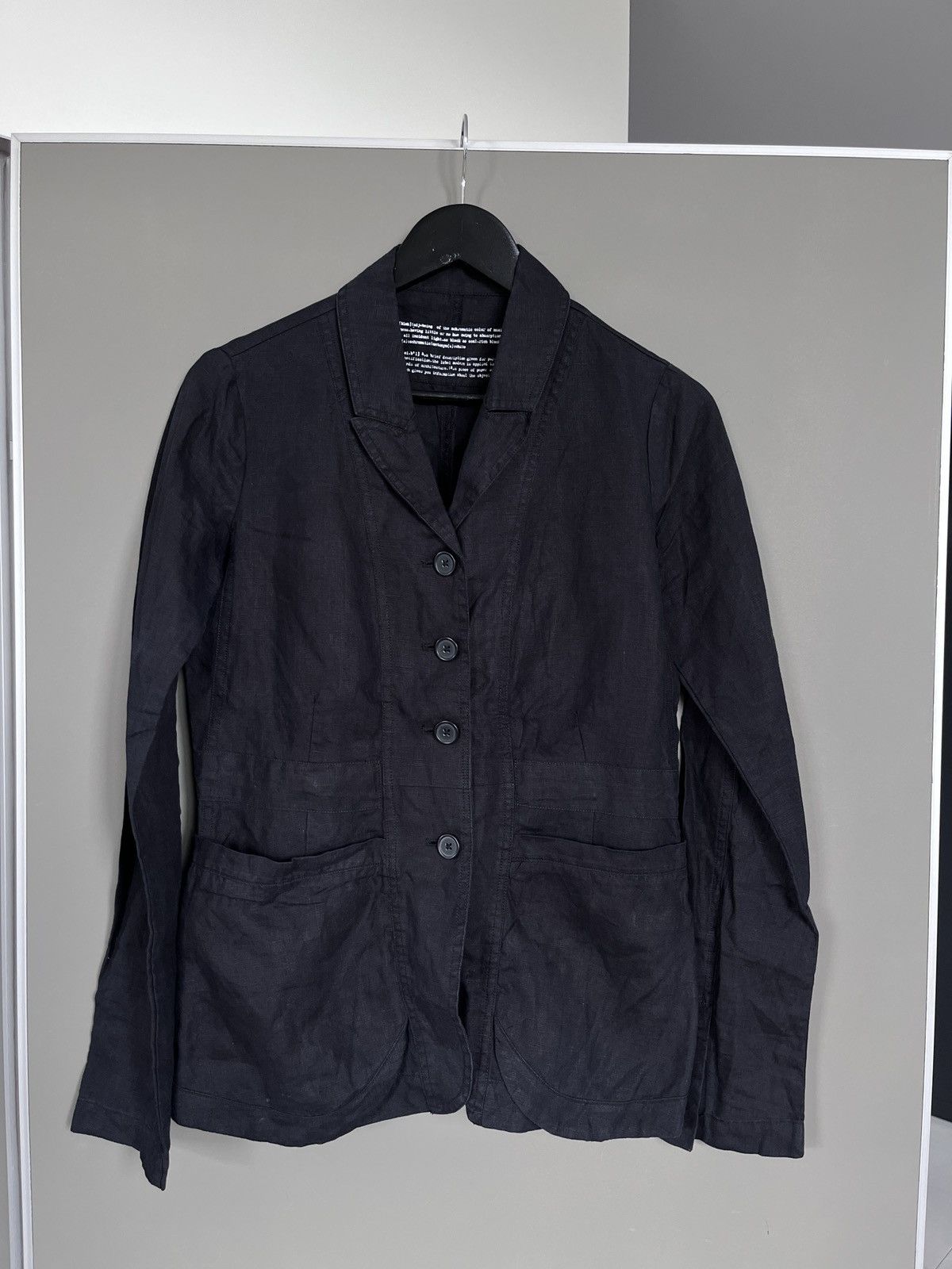Rundholz RUNDHOLZ Black Label Linen Blazer Jacket Black Size XS / US 0-2 / IT 36-38 - 1 Thumbnail