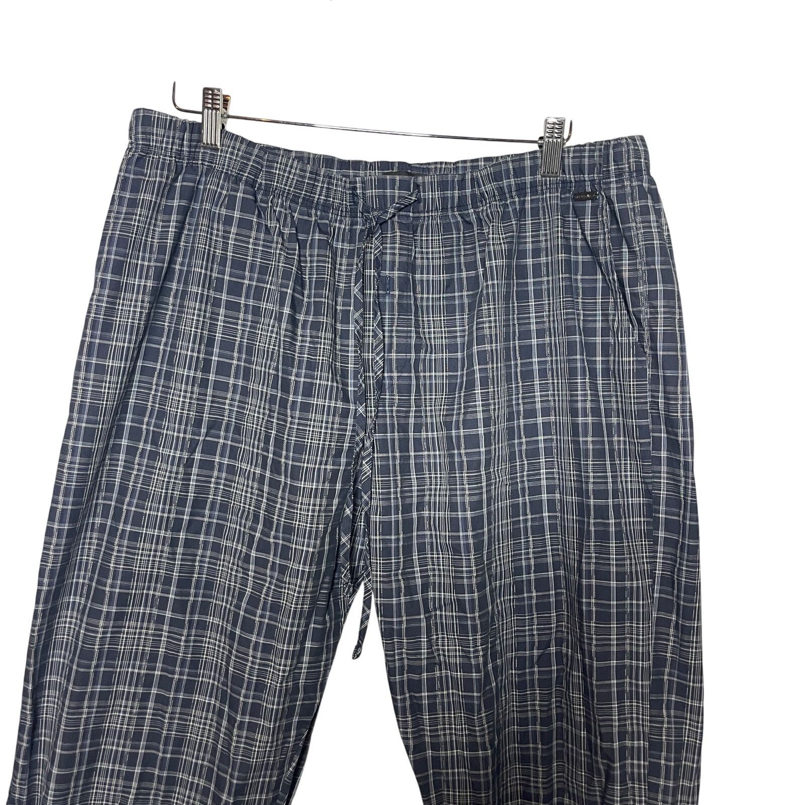 Hanro HANRO MEN SLEEP & LOUNGE NIGHT & DAY LONG PANTS BLUE sz XXL Size US 40 / EU 56 - 3 Thumbnail