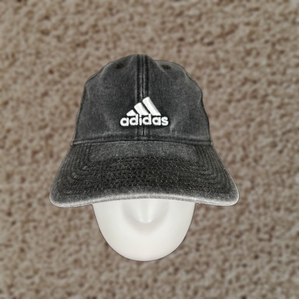 Adidas Adidas Golf Hat Cap Adjustable One Size Gray Twill Cotton Aeroready 3 Stripe Sports Mens Size ONE SIZE - 1 Thumbnail