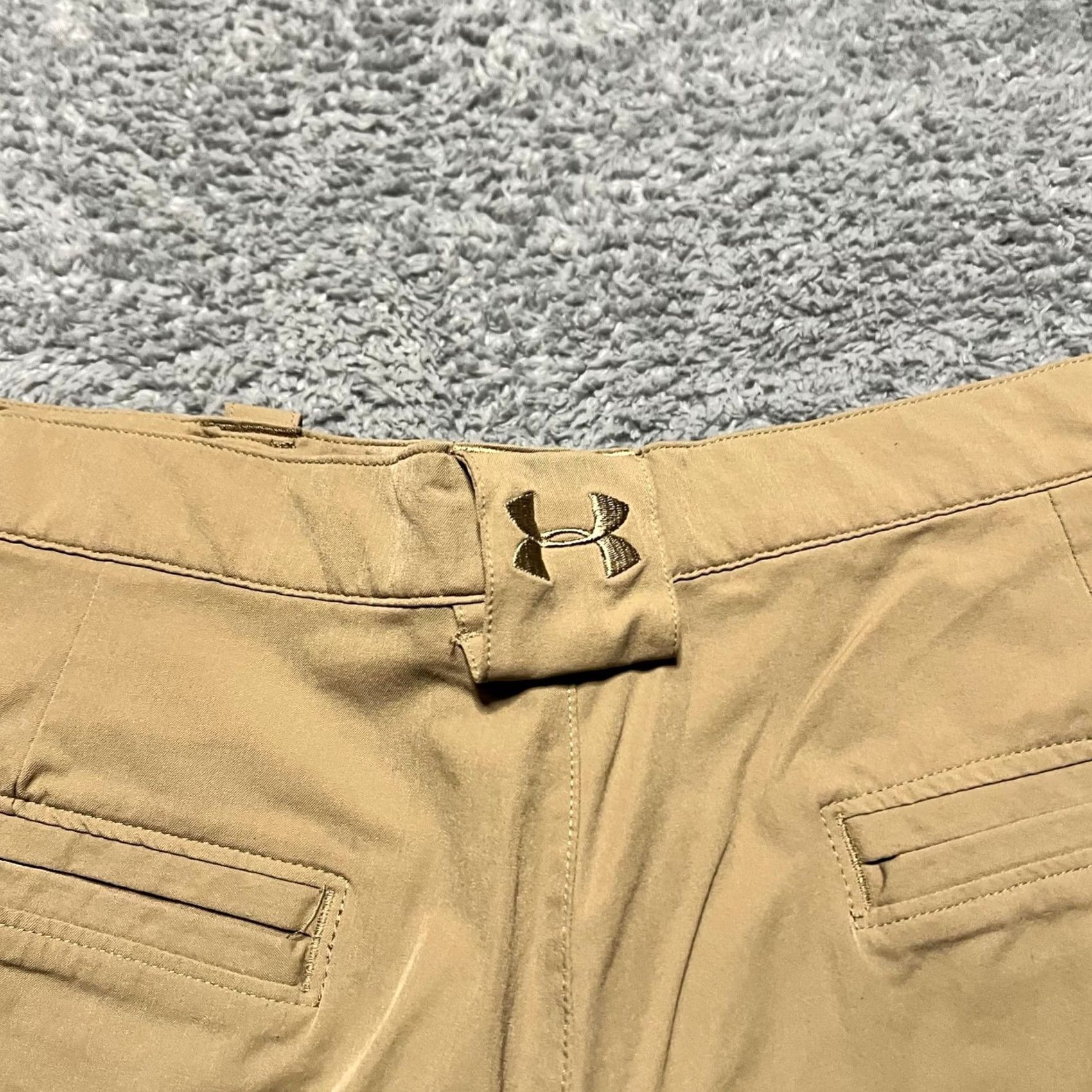 Under Armour Under Armour Golf Shorts Mens 38 Performance Tan Brown Beige Regular Chino Men US 38 Mens Shorts Size US 38 / EU 54 - 5 Thumbnail