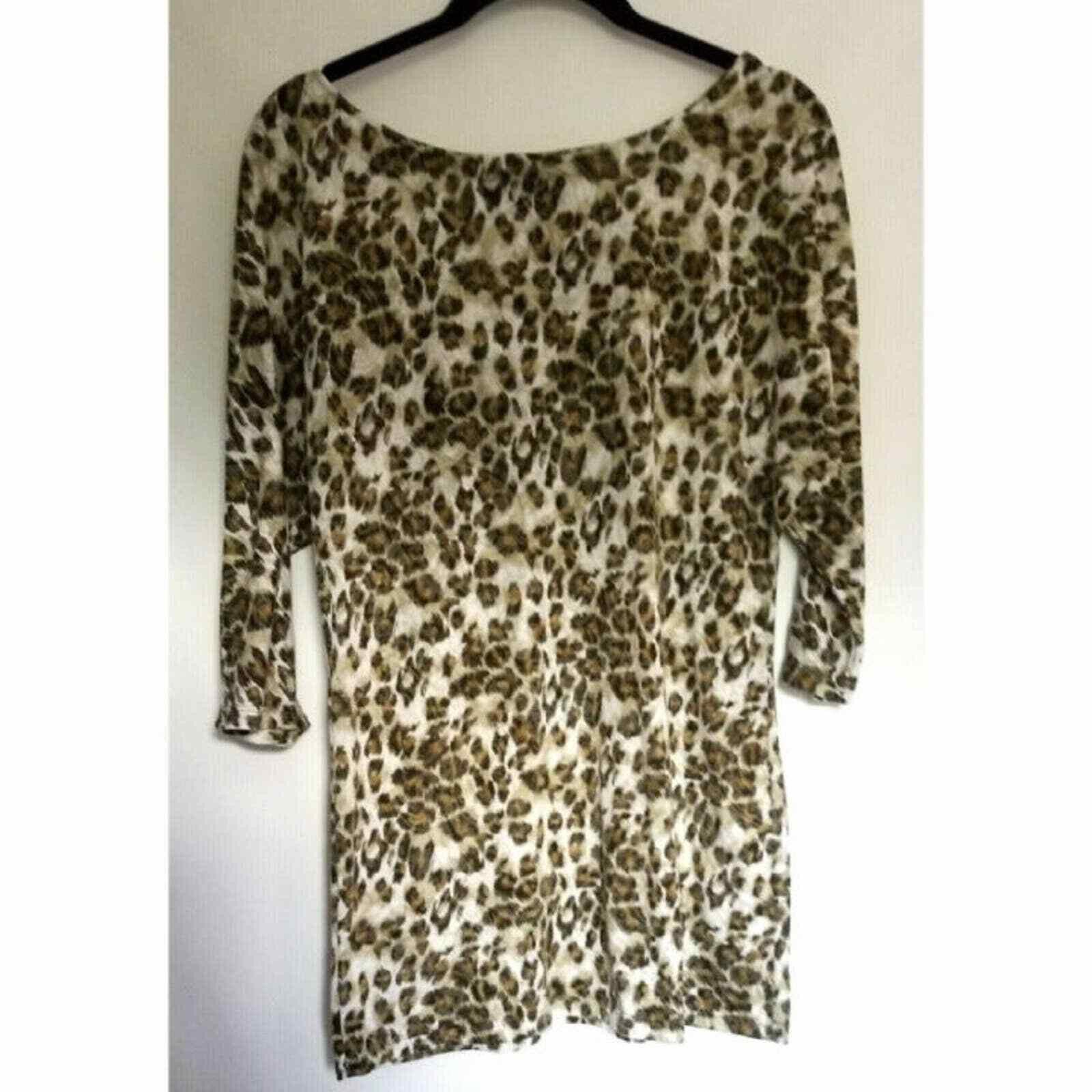 Other Inc Leopard Print Blouse Small S Tshirt Tee Top Animal Soft Size S / US 4 / IT 40 - 2 Thumbnail