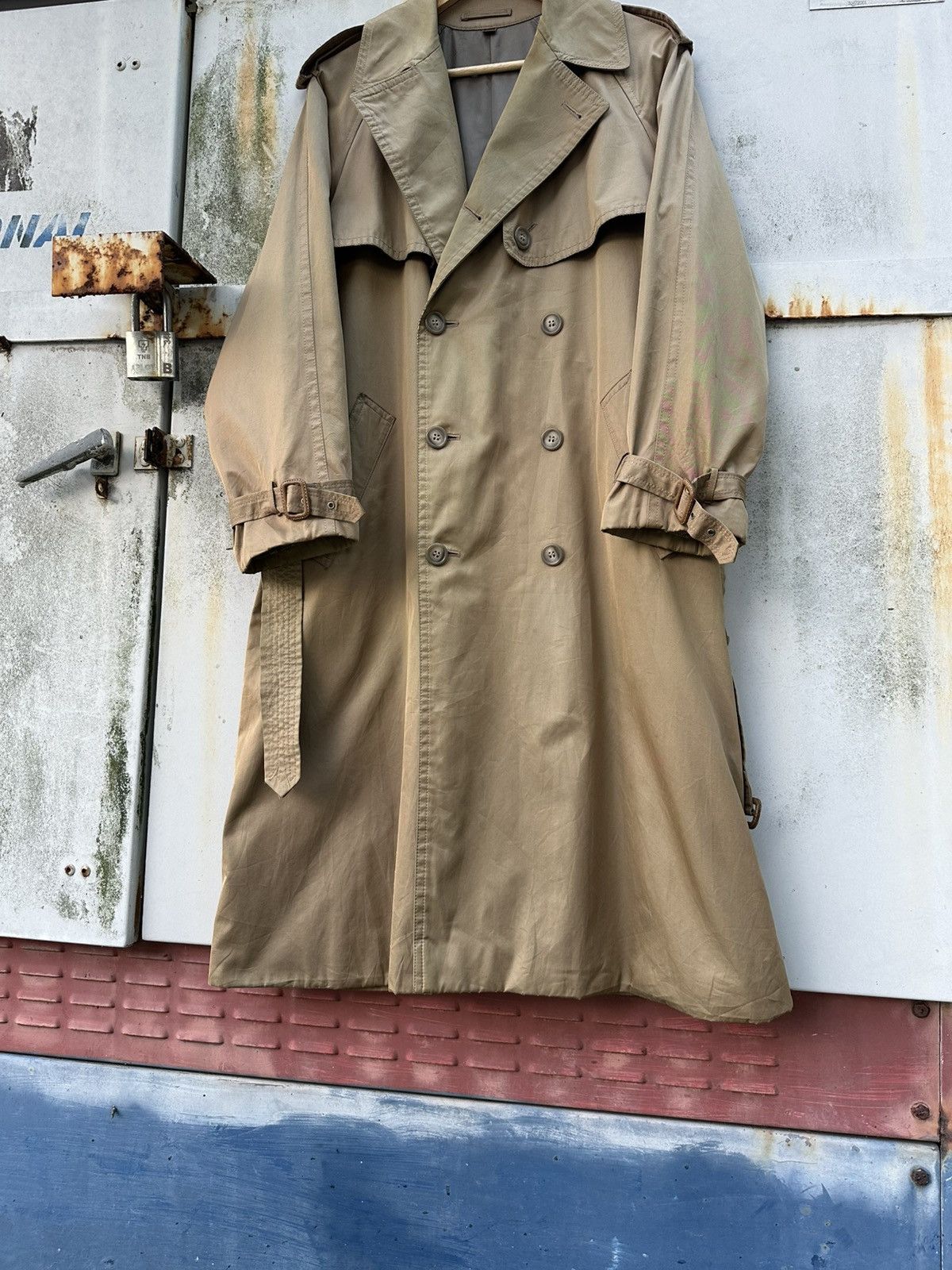 Yves Saint Laurent 👹Vintage Yves Saint Lurent Double Breasted Long Jacket Size US L / EU 52-54 / 3 - 6 Thumbnail