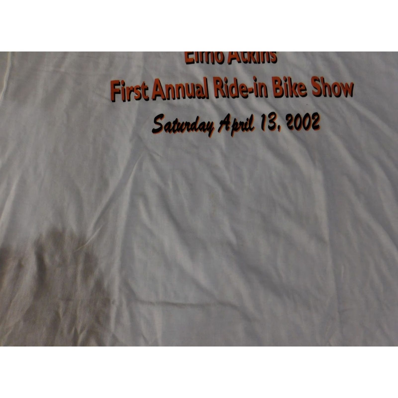 Fruit Of The Loom Vintage Harley-Davidson Atlanta Shirt Mens 2XL White Elmo Atkins Bike Show 2002 Shirt Size US XXL / EU 58 / 5 - 5 Thumbnail