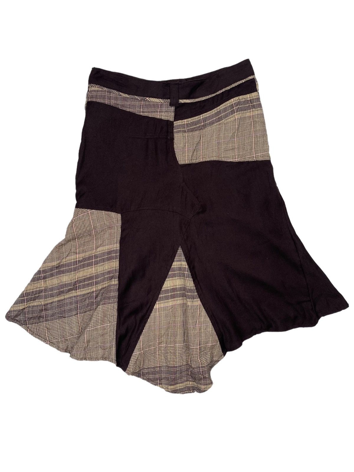 If Six Was Nine × Japanese Brand × Le Grande Bleu (L.G.B.) Asymetrical patcwork skirt Size 30" / US 8 / IT 44 - 2 Thumbnail