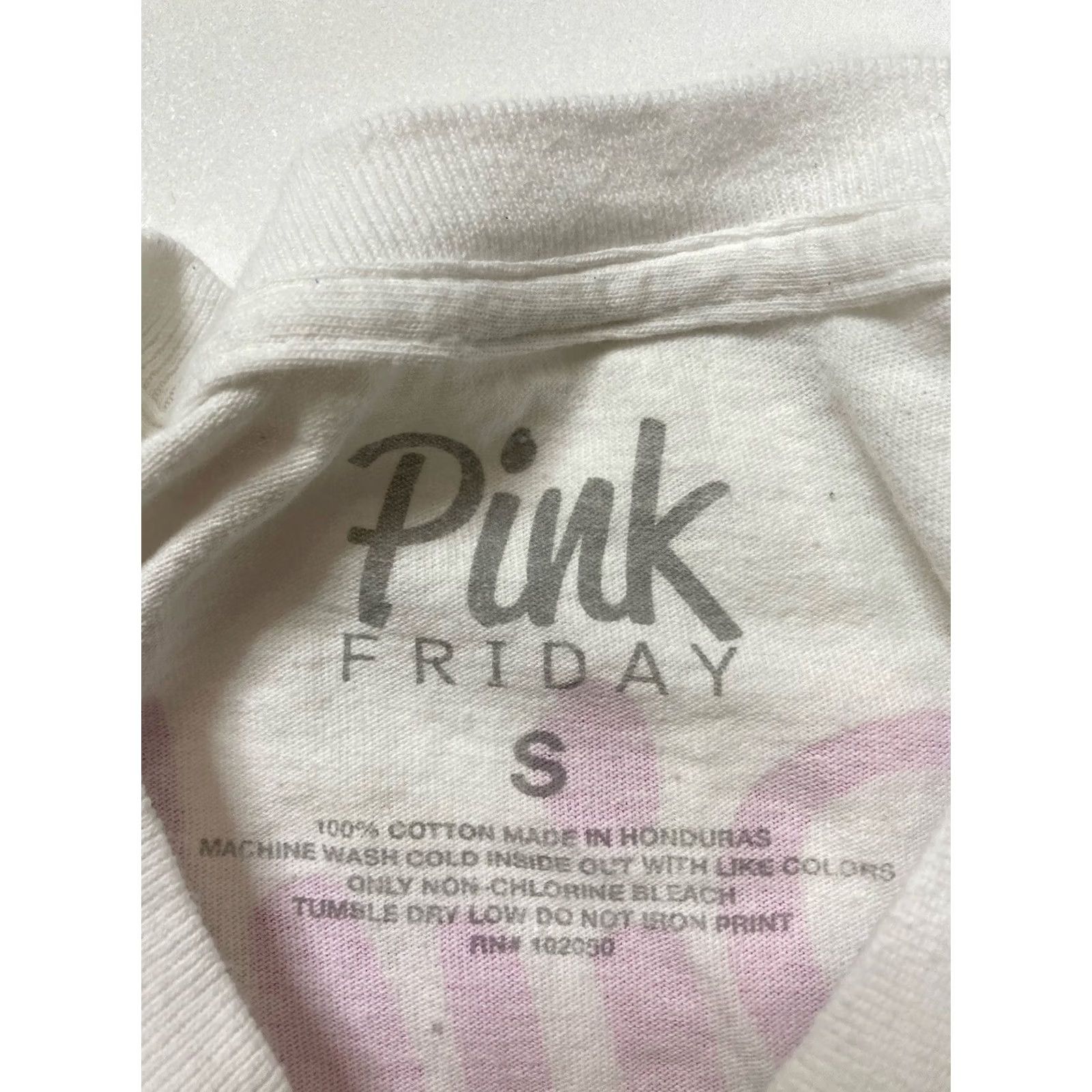 Pinko VINTAGE Nicki Minaj Pink Friday Graphic T-shirt Women Small White Long Sleeve Music Size S / US 4 / IT 40 - 5 Thumbnail