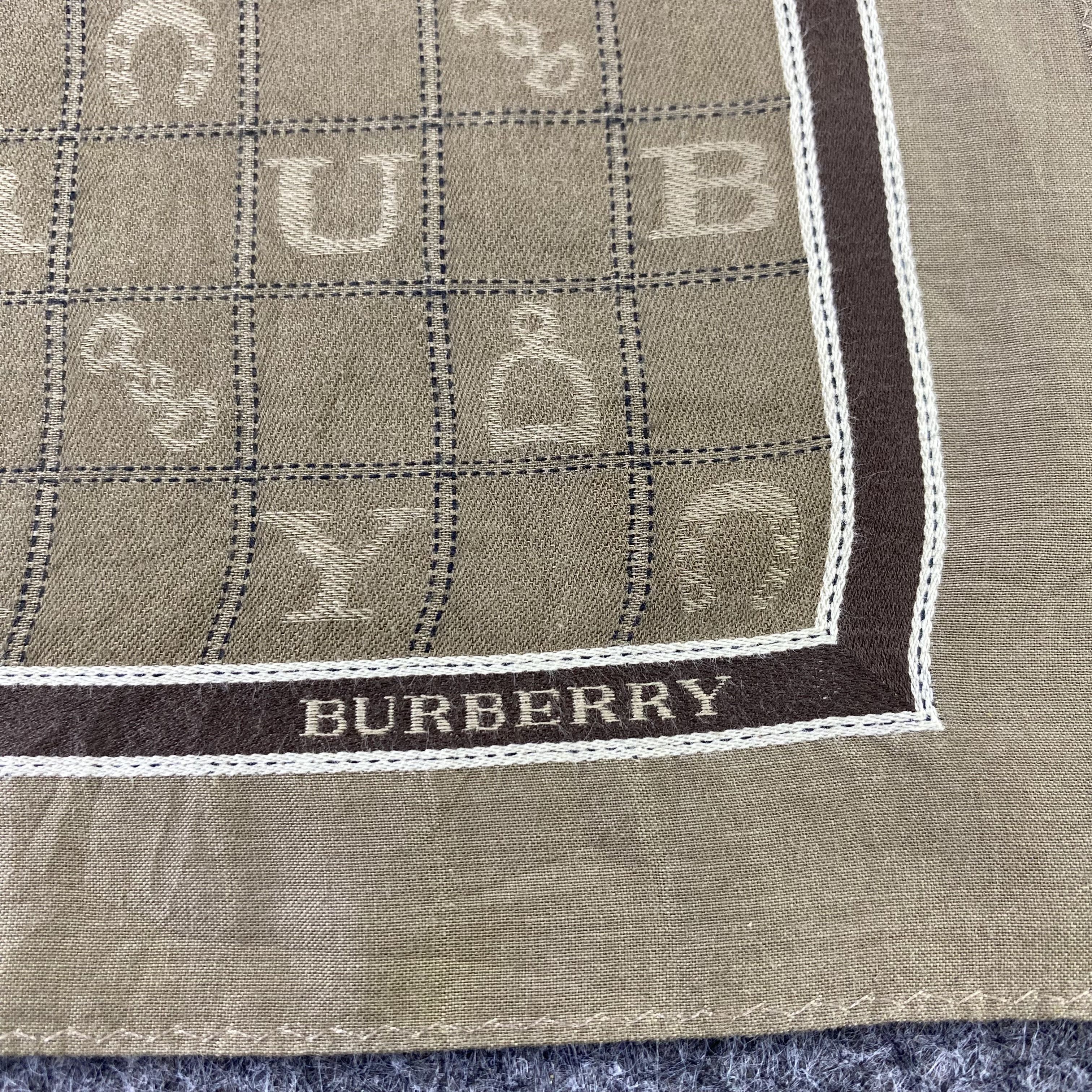 Burberry × Vintage Burberry Handkerchief / Bandana / Neckerchief-B1188 Size ONE SIZE - 5 Thumbnail