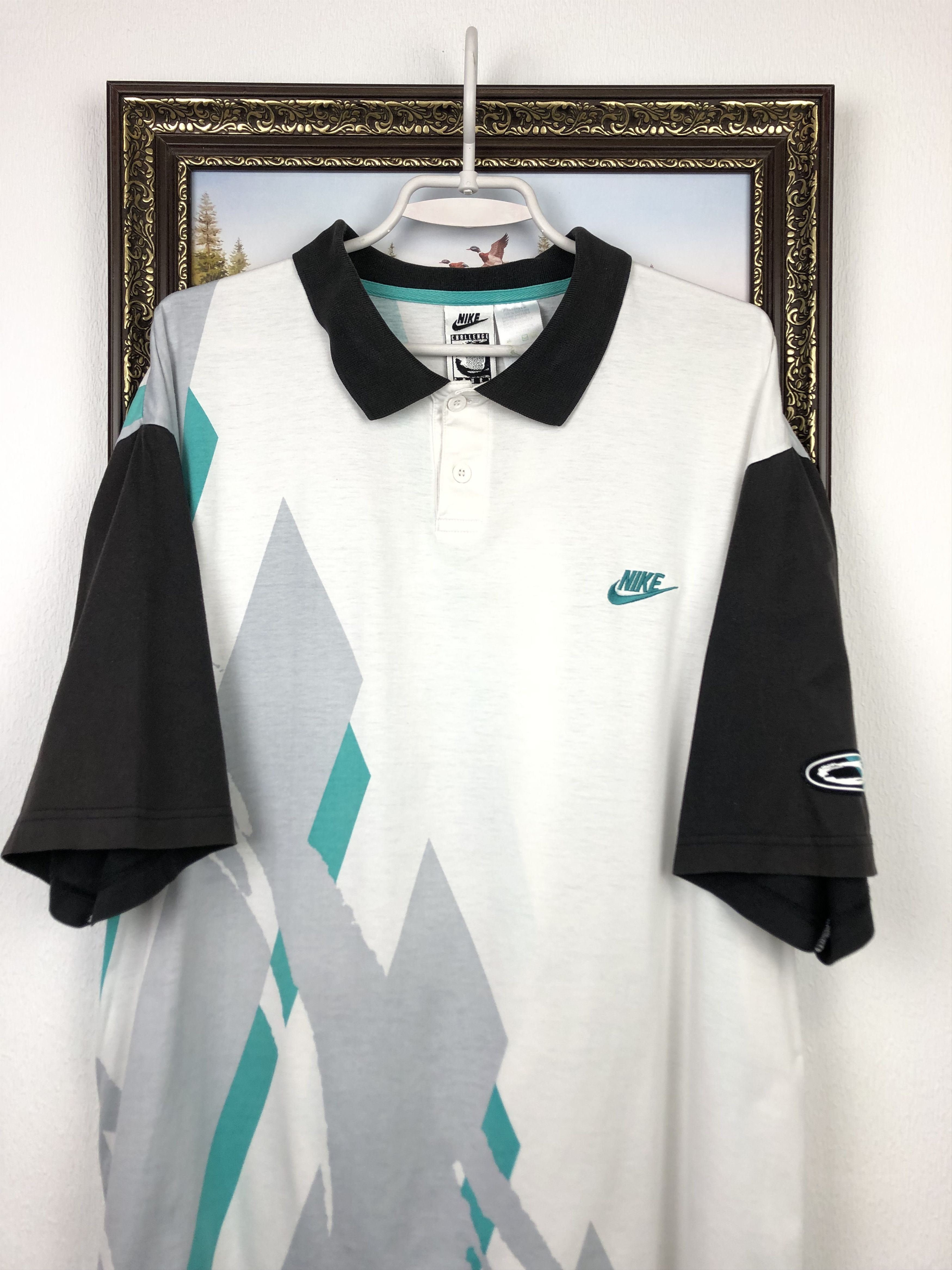 Nike Vintage Nike Challenge Court Andre Agassi Shirt Jersey Size US XL / EU 56 / 4 - 2 Thumbnail