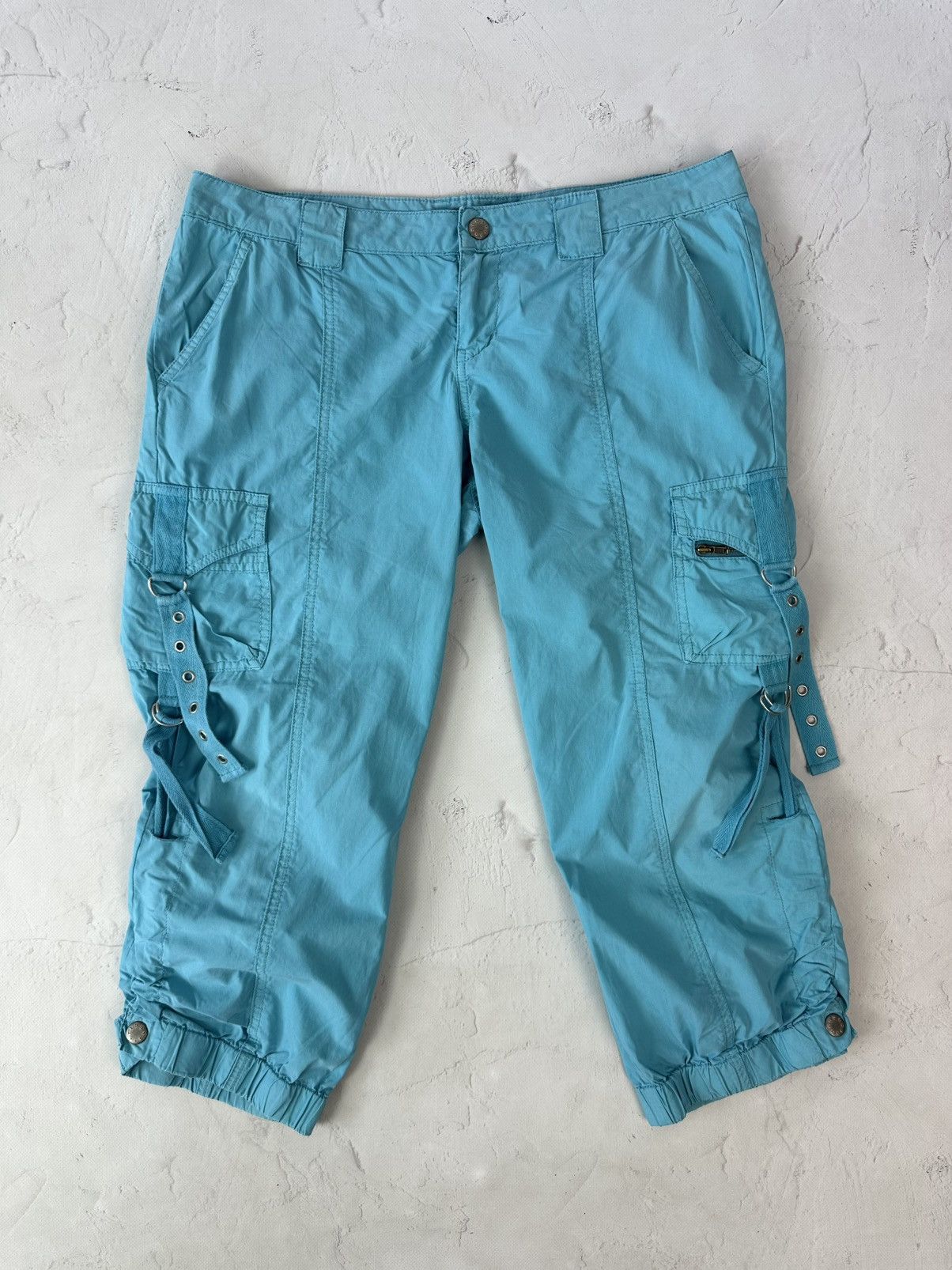 Beauty Beast × If Six Was Nine × Vintage Vintage Bondage Cargo Blue Breeches Size 26" / US 2 / IT 38 - 1 Thumbnail
