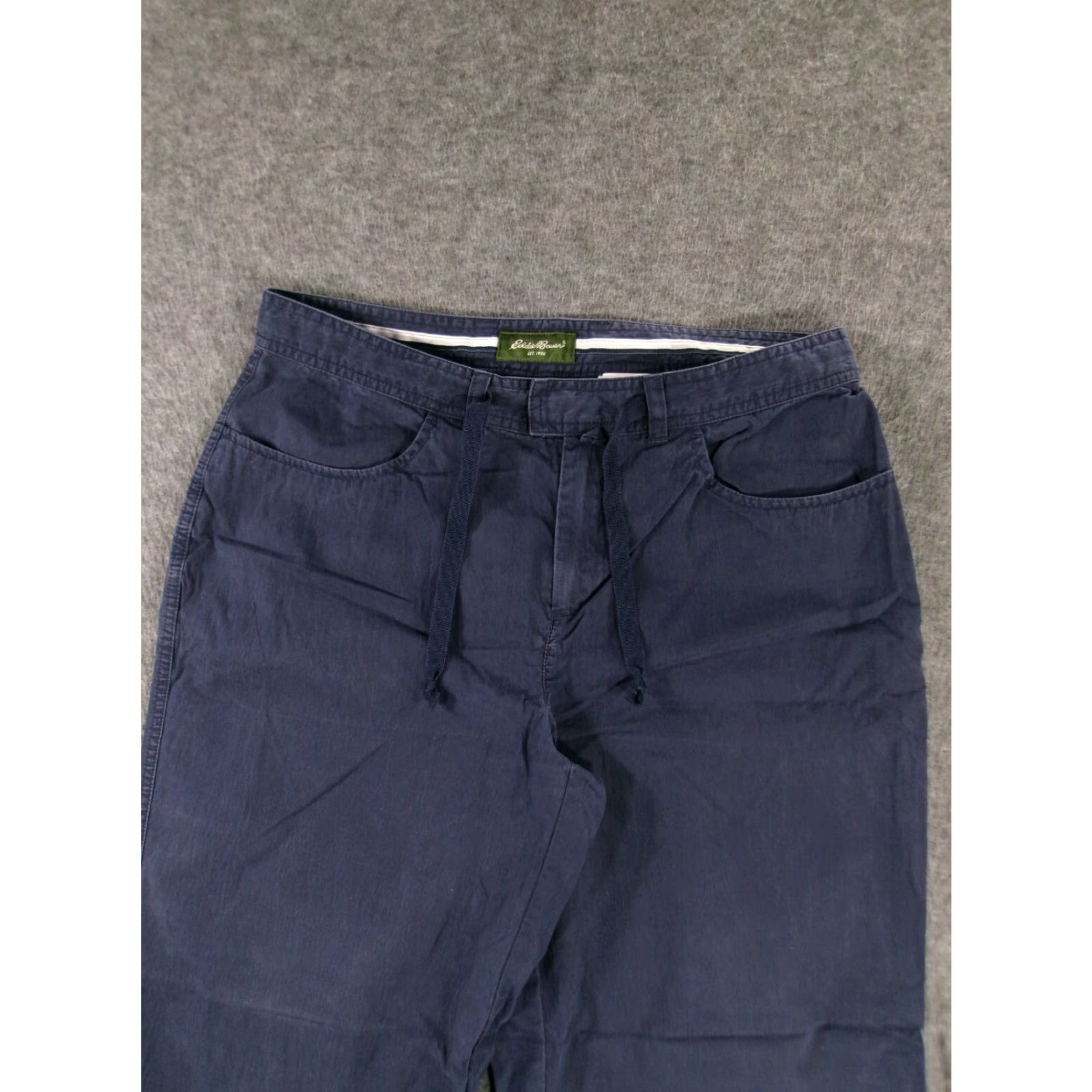 Eddie Bauer VINTAGE Eddie Bauer Pants Womens 6 Blue Capri Casual Hiking Comfort Drawstring Size 28" / US 6 / IT 42 - 2 Thumbnail