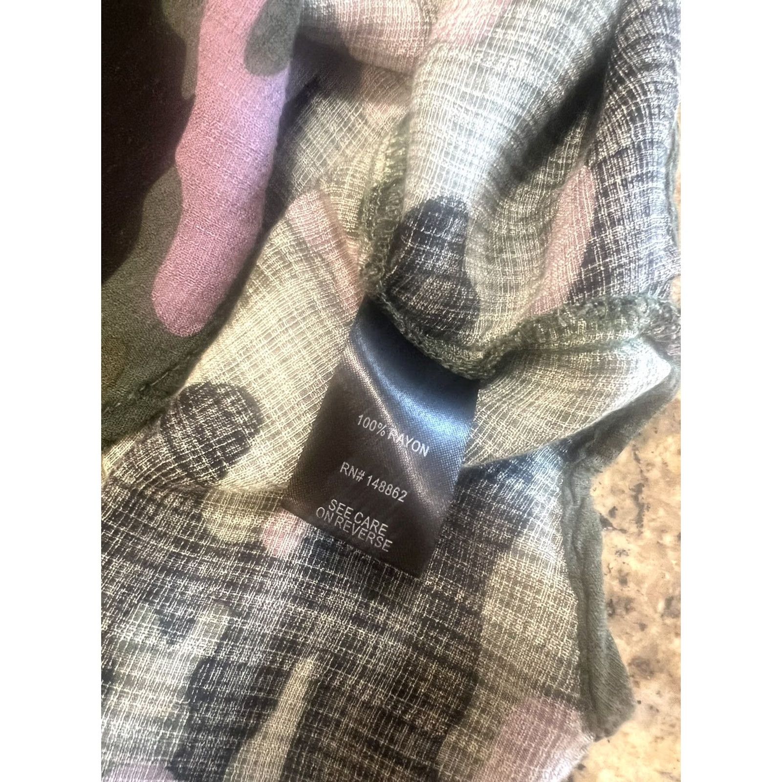 Torrid Torrid 4X Blouse Drop Shoulder Button-Front Top Camo Print Multicolor 4XL Women着 Size XXL / US 16-18 / IT 52-54 - 8 Thumbnail