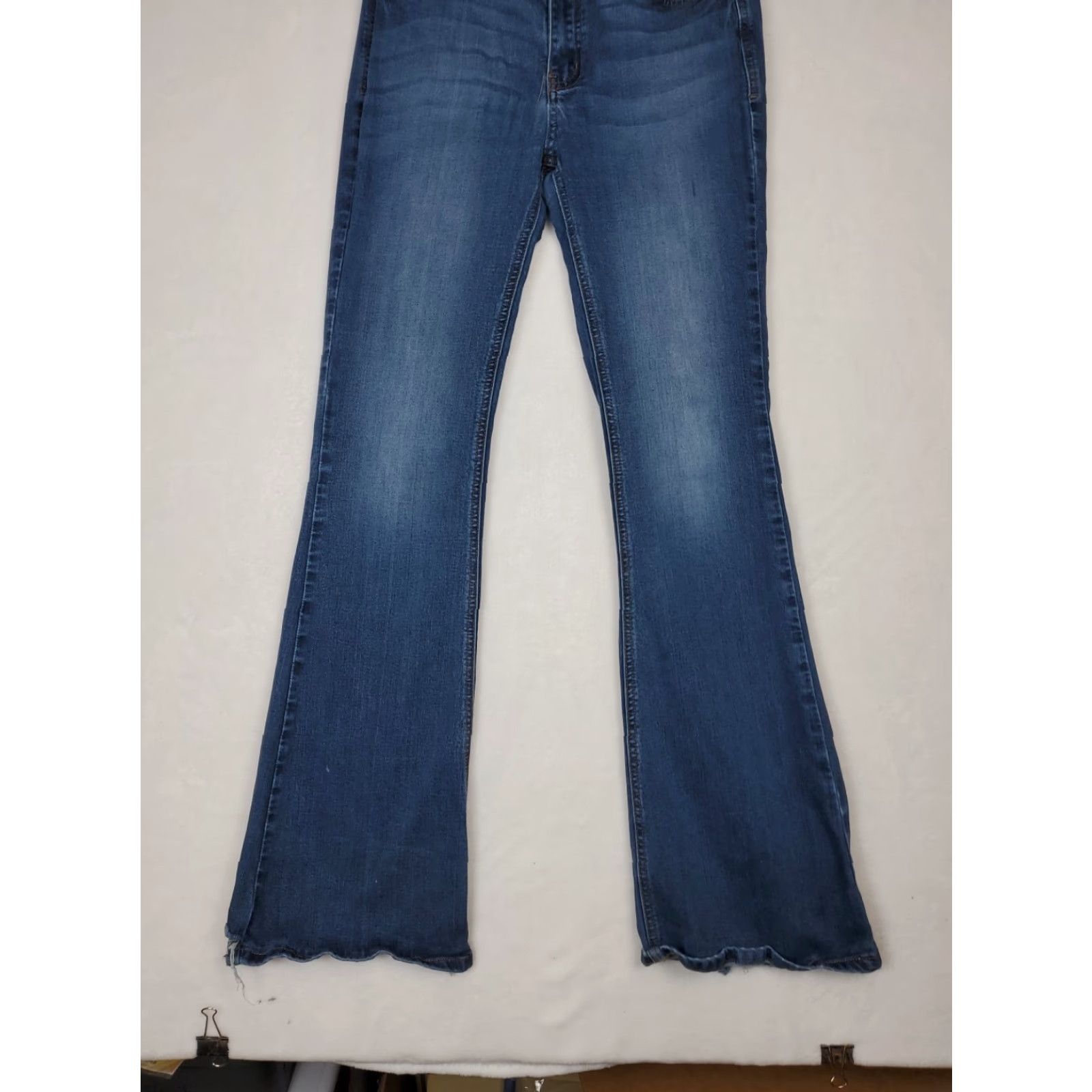 Vintage VINTAGE KanCan Bootcut Jeans Dark Wash High Rise Womens Sz 28 5-Pocket Distressed Stretch Blue Jeans 90s Bohemian City Womens Size 28" / US 6 / IT 42 - 3 Thumbnail