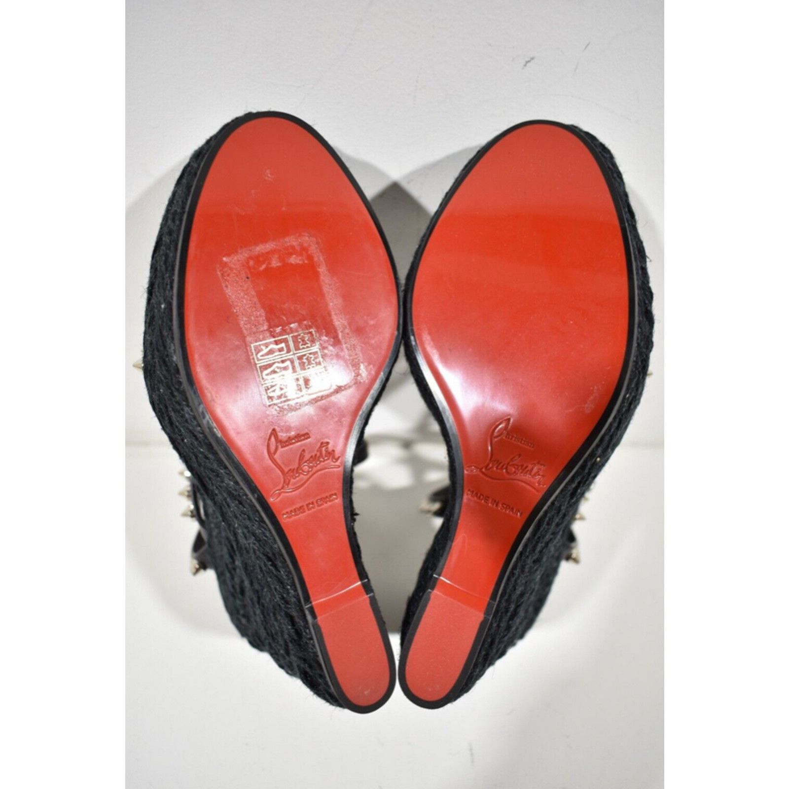 Christian Louboutin Mafaldina Zeppa 120 Black Platform Wedge Sandal Heel Pump 41 Size US 11 / IT 41 - 11 Thumbnail
