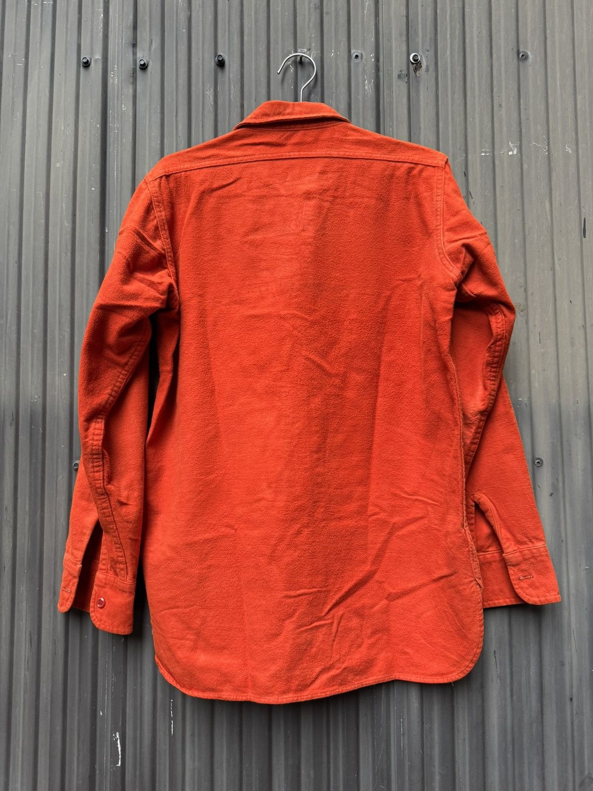 Woolrich Woolen Mills Vintage Woolrich Wool Work Shirt — Orange Brushed Flannel Size US M / EU 48-50 / 2 - 6 Thumbnail