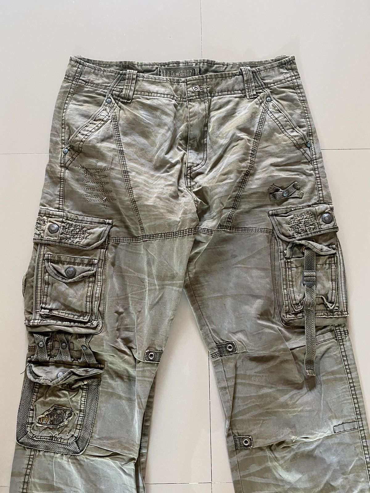 Hysteric Glamour Rare Design Multi Pocket Tactical Denim Pants Size US 36 / EU 52 - 2 Thumbnail