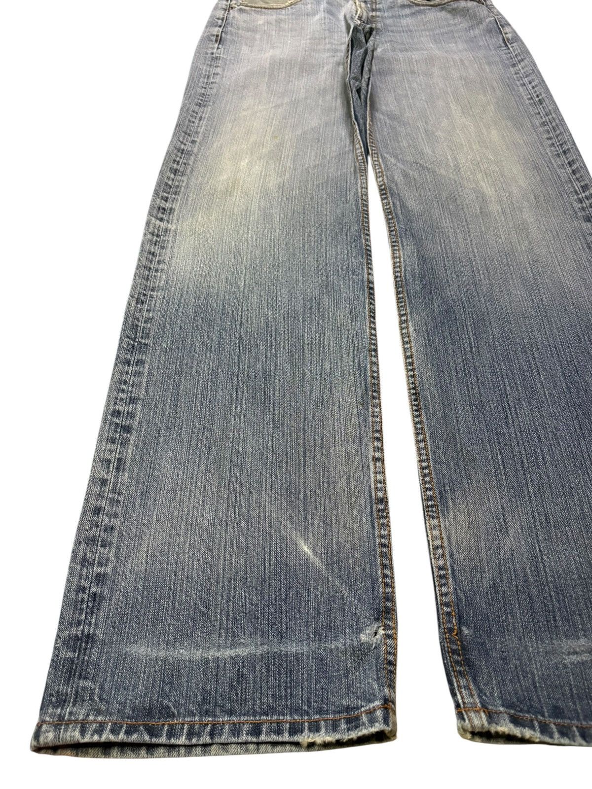 Japanese Brand Vintage Japanese Brand Mud Wash Distress Loose Baggy Jeans Size US 32 / EU 48 - 6 Thumbnail