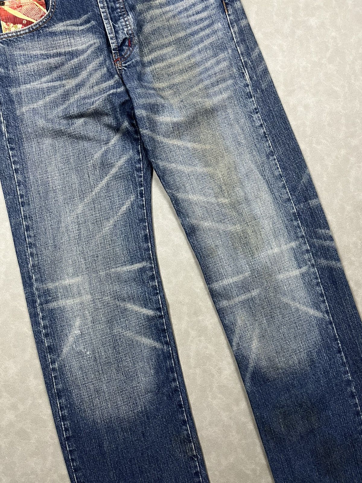 Takeo Kikuchi 90s Takeo Kikuchi floral denim pants Size US 31 - 8 Thumbnail