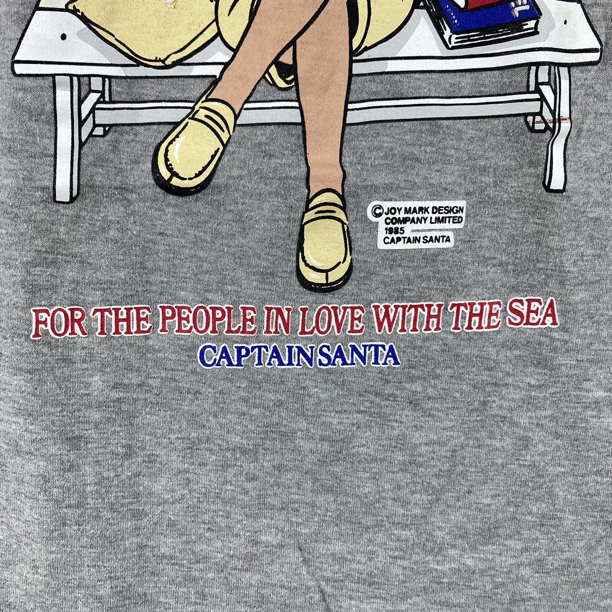 Vintage Vintage CAPTAIN SANTA CLUB 1985 Blue Tradition Print Grey Size US L / EU 52-54 / 3 - 3 Thumbnail