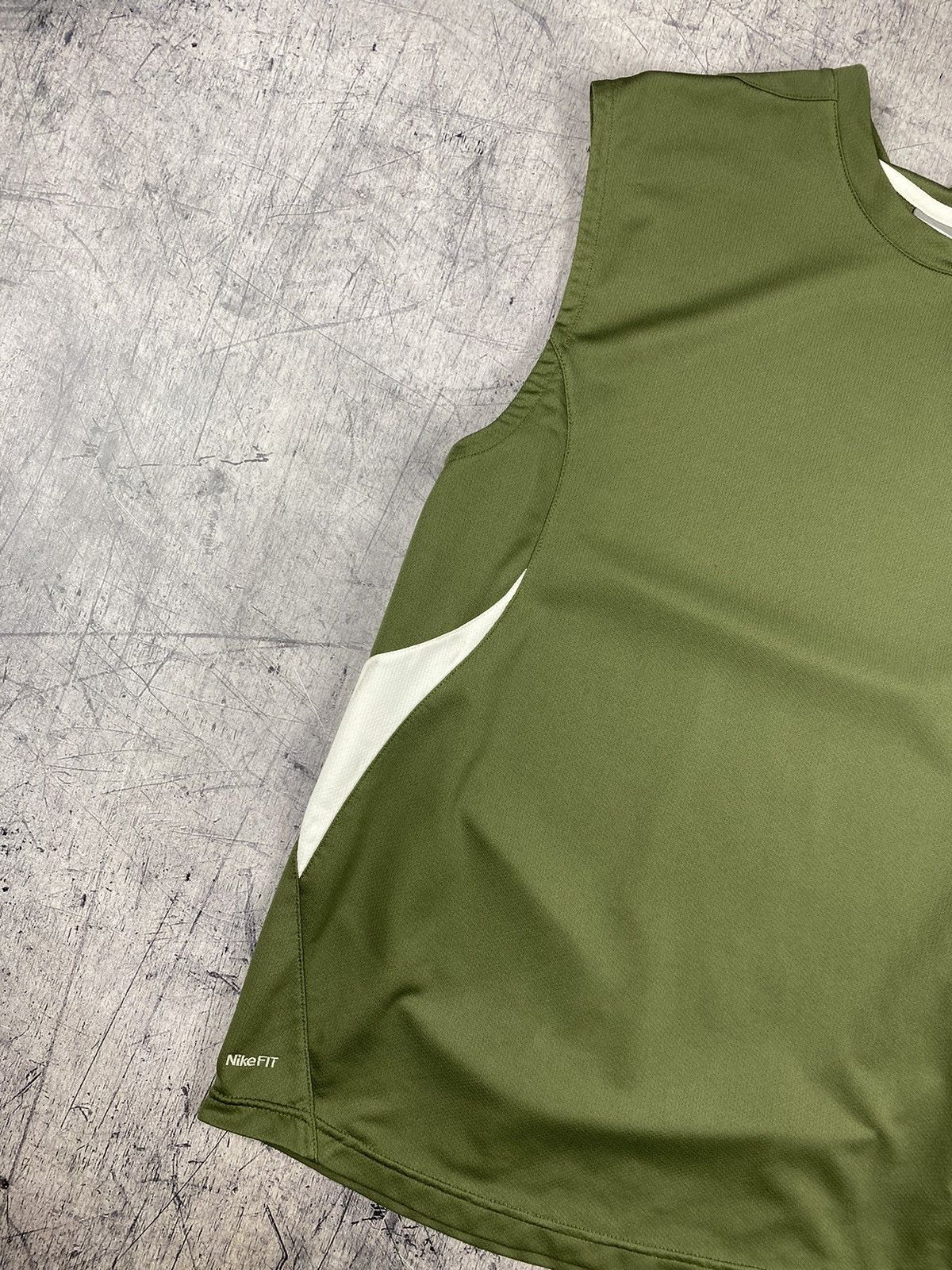 Japanese Brand × Nike × Vintage Vintage Nike Y2K Drill Tee T Shirt Size US L / EU 52-54 / 3 - 3 Thumbnail