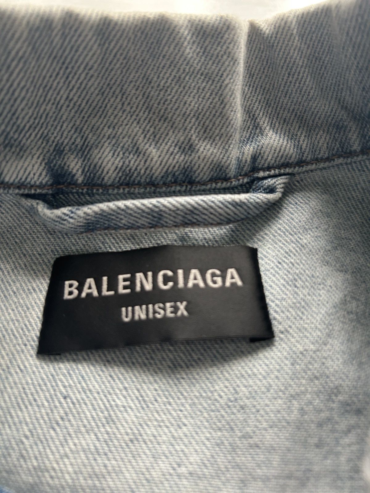 Balenciaga Balenciaga Backflip Logo Denim Jacket Size US S / EU 44-46 / 1 - 4 Thumbnail