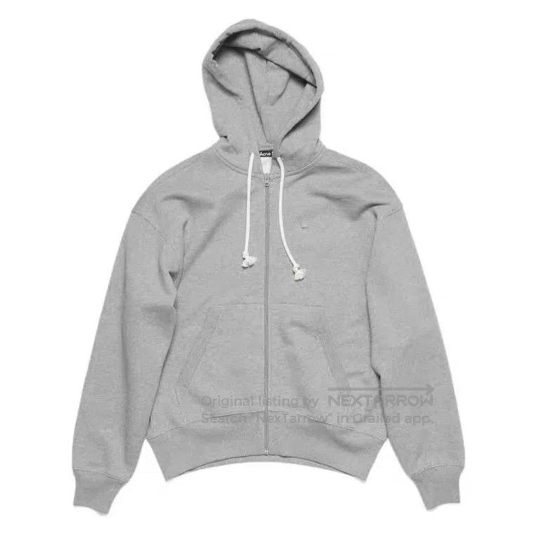 Acne Studios Acne Studios Gray Hooded Sweatshirt, Loose Fit, Unisex Size US S / EU 44-46 / 1 - 6 Thumbnail