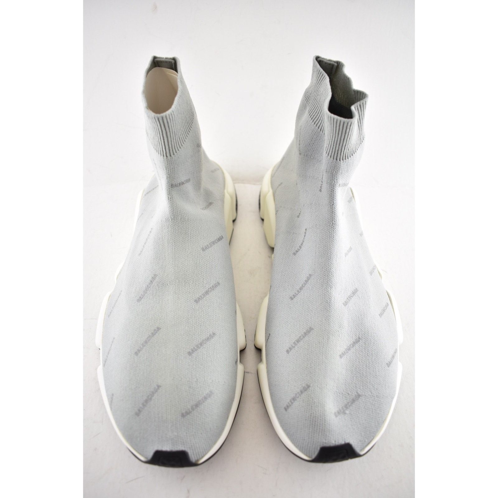 Balenciaga Balenciaga Speed Sock Grey Reflective High Top Sneaker 44 11 Size US 11 / EU 44 - 6 Thumbnail