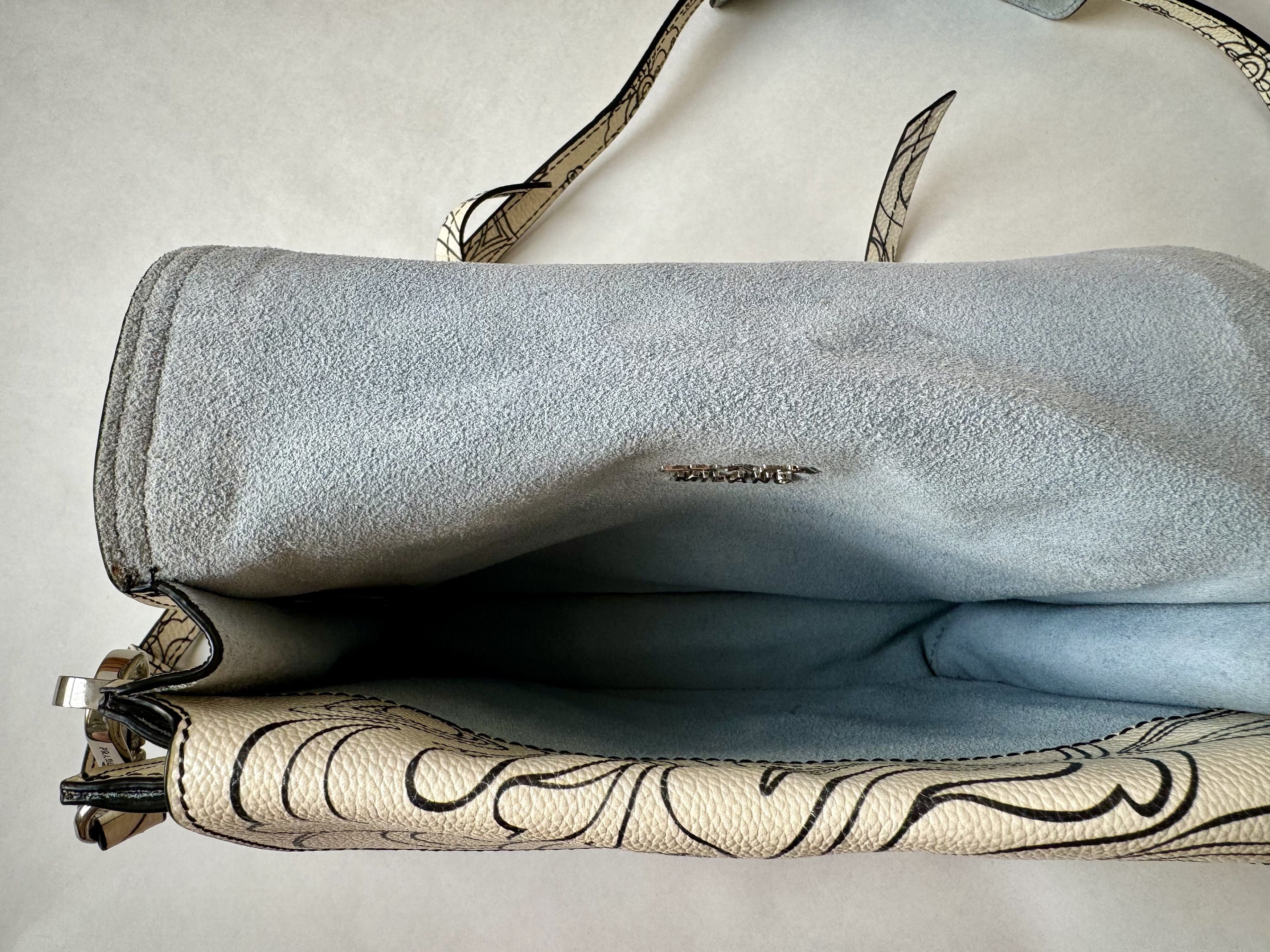 Prada Prada Limited Edition Etiquette Flap Bag Printed Leather Size ONE SIZE - 3 Thumbnail