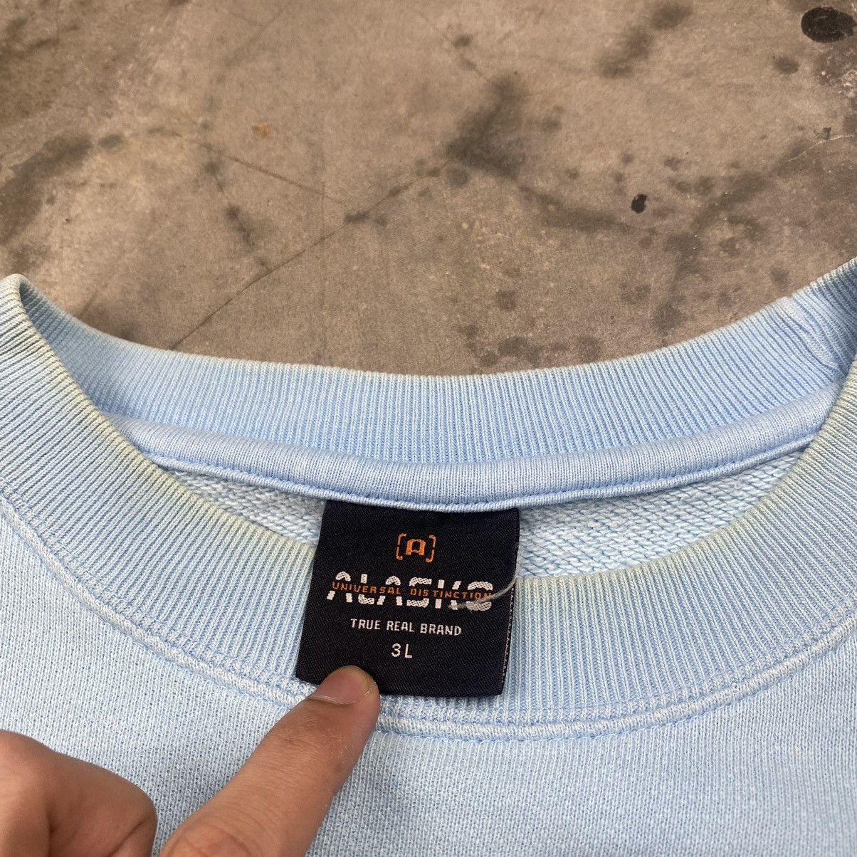 Japanese Brand y2k Alasko To Planet Earth Baggy Boxy Crewneck Size US XXL / EU 58 / 5 - 8 Thumbnail