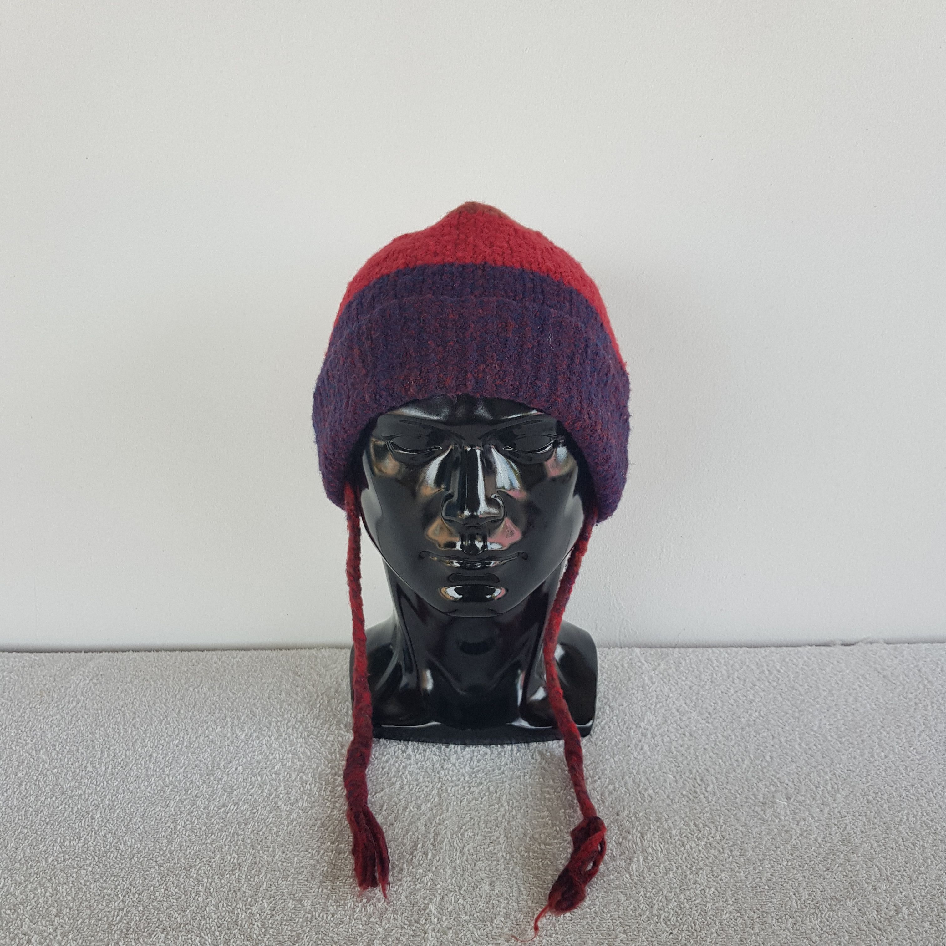 Japanese Brand Vintage Marylia Beanie Ribbed Knit Snow Caps Hats. Size ONE SIZE - 2 Thumbnail
