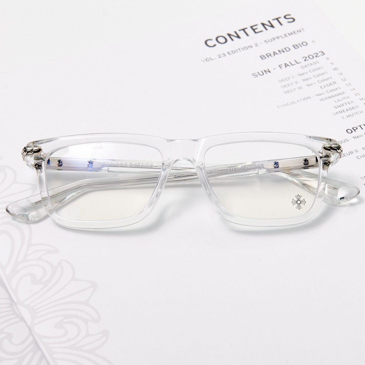 Chrome Hearts CHROME HEARTS LITTLE DINGER CRYSTAL GLASSES Size ONE SIZE - 6 Thumbnail