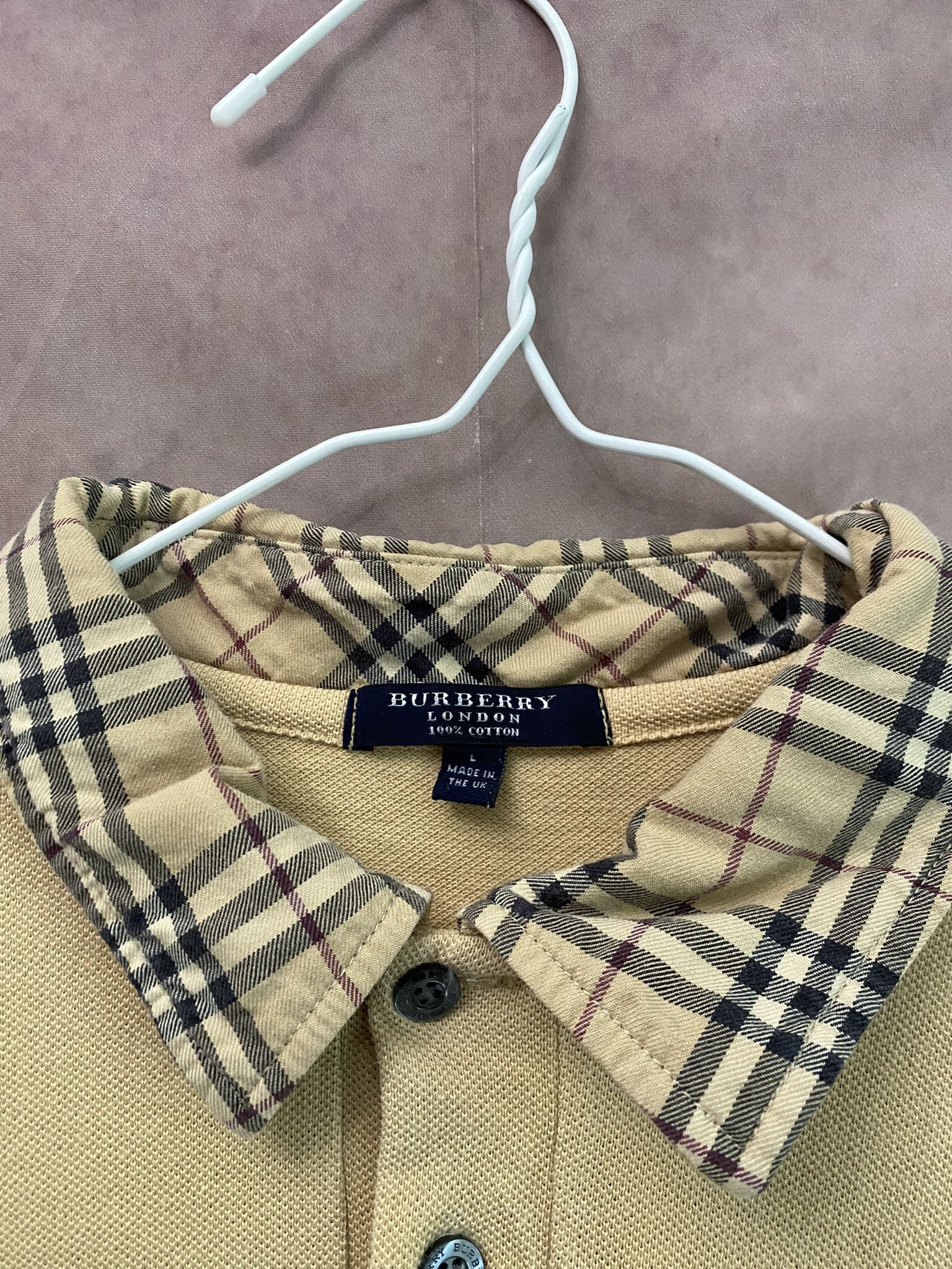 Burberry × Designer Burberry Polo Nova Check Luxury Size US L / EU 52-54 / 3 - 2 Thumbnail