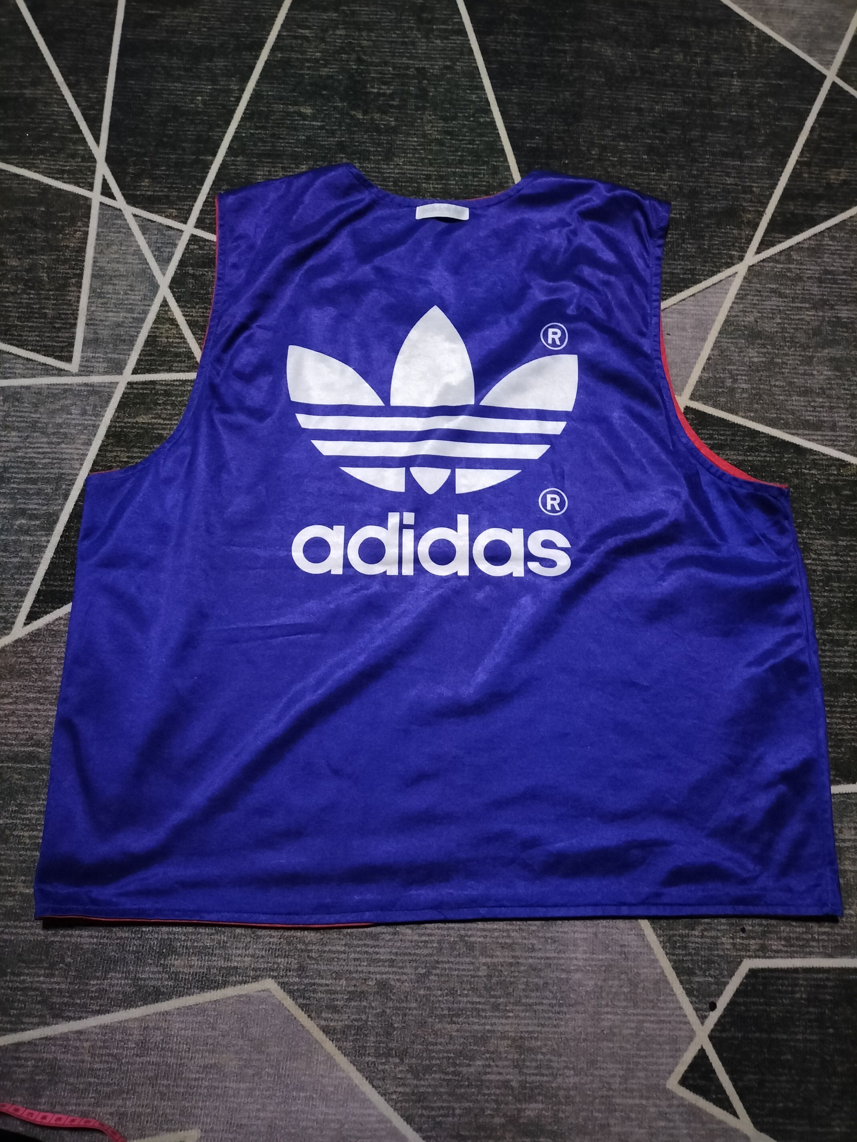 Adidas × Vintage Vintage 90s Adidas Top Sleeveless Japan Reversible Size US S / EU 44-46 / 1 - 4 Thumbnail