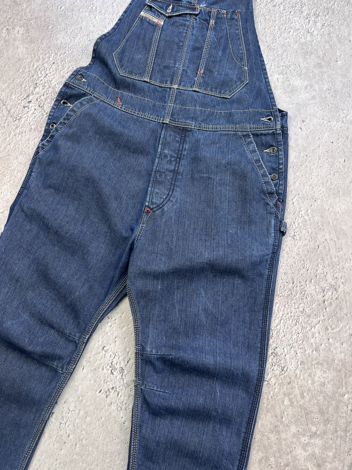 Diesel × Japanese Brand VINTAGE Y2K OVERALL DIESEL DISTRESSED HYPE Size US 32 / EU 48 - 5 Thumbnail
