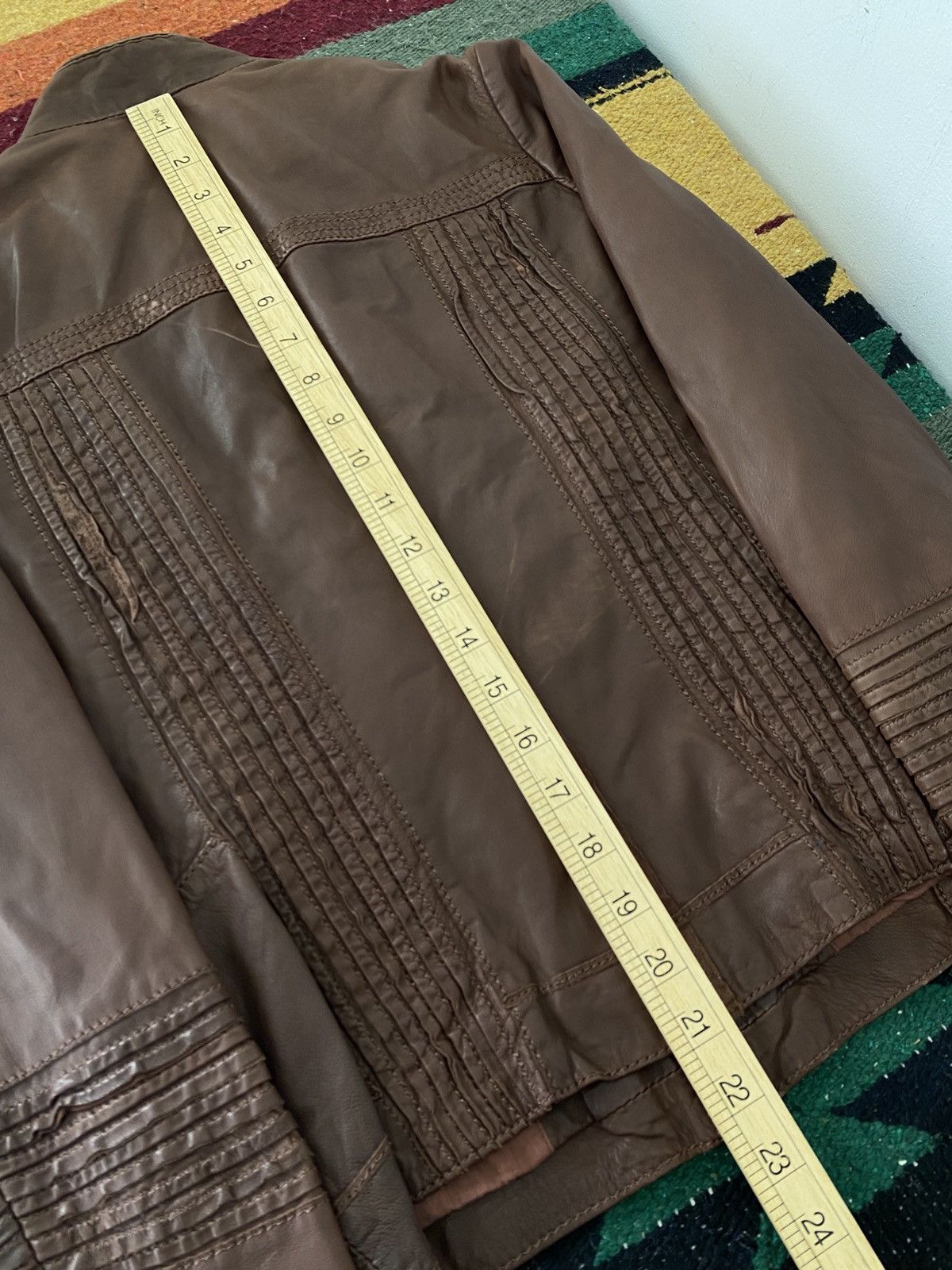 Max Mara Max Mara Lamb Leather Fitted Jacket Brown Luxury Size XS / US 0-2 / IT 36-38 - 9 Thumbnail