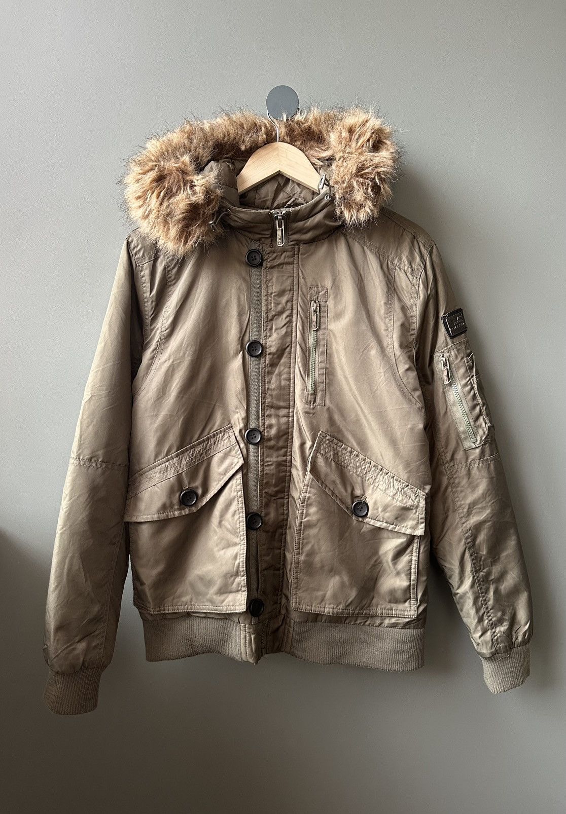Other Poolman Bomber Faux Fur Nylon Jacket Size US S / EU 44-46 / 1 - 1 Thumbnail
