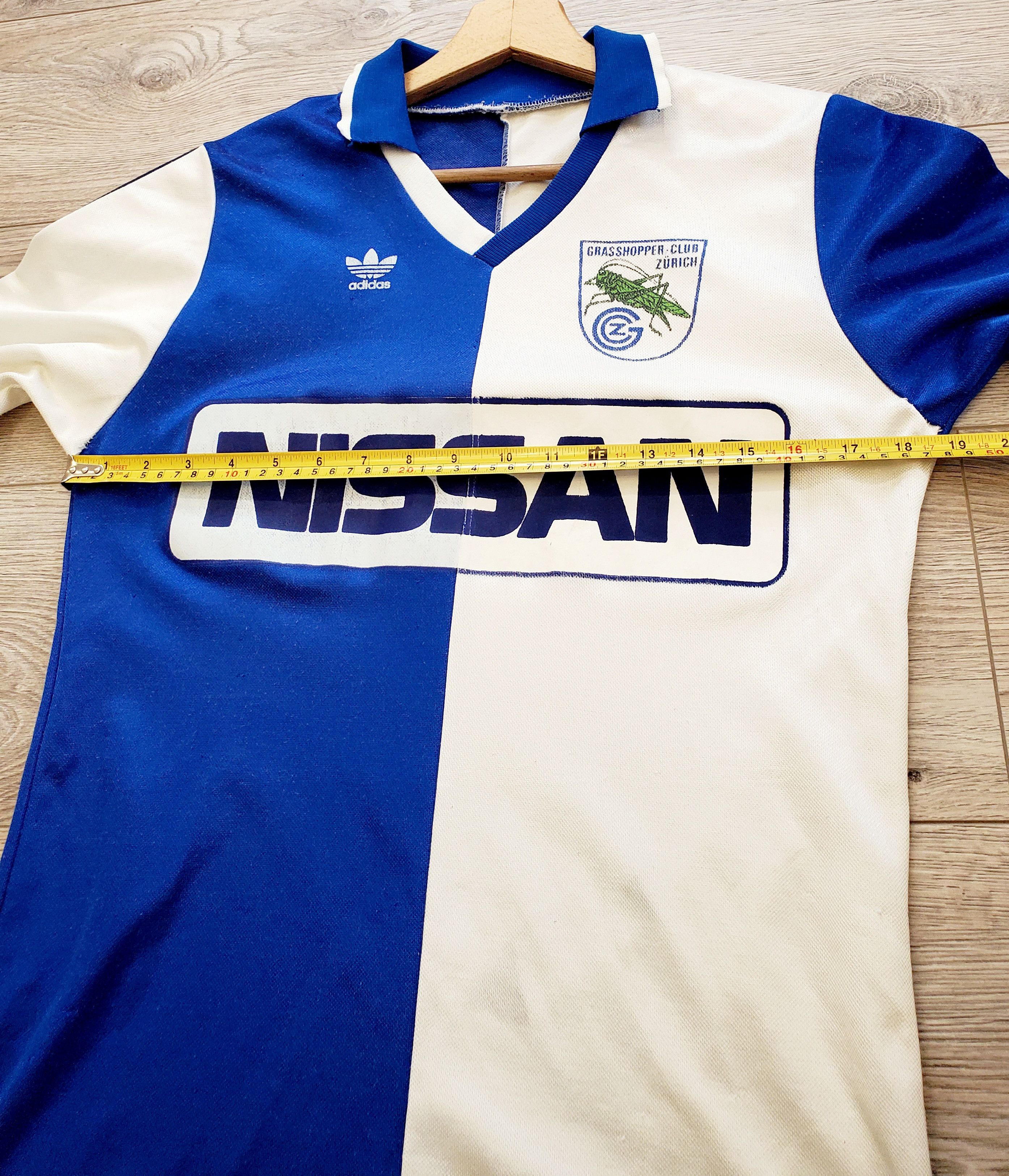 Vintage Adidas Grasshoppers Club Zurich 90s Home Long Sleeve S Size US S / EU 44-46 / 1 - 9 Thumbnail