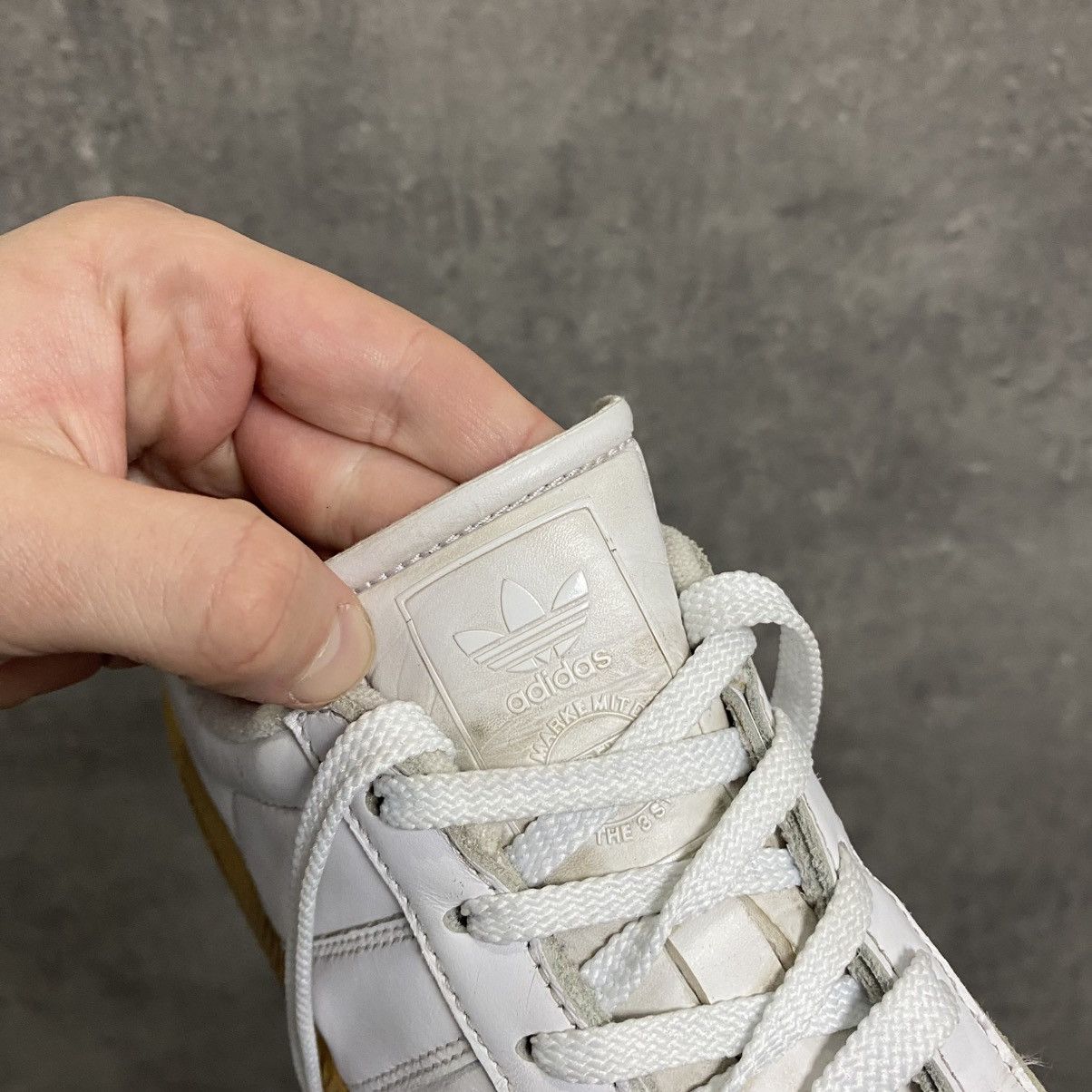 Adidas Adidas BW Sport Army Trainer Bundeswehr Leather Sneakers Size US 5.5 / EU 38 - 11 Thumbnail