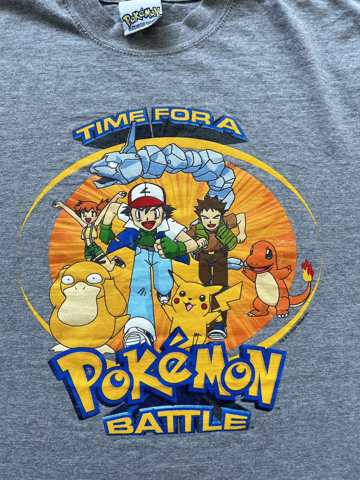 Nintendo × Pokemon × Vintage Vintage Time For A Pokémon Battle 2000 Nintendo Graphic Tee Size US S / EU 44-46 / 1 - 2 Thumbnail