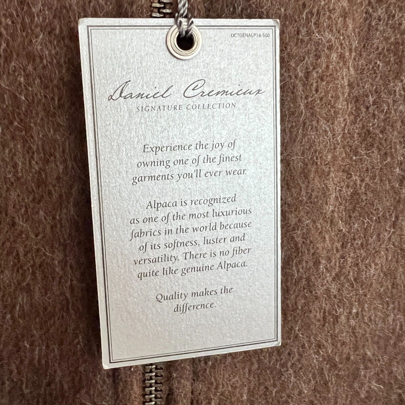 Daniel Cremieux Daniel Cremieux Brown Alpaca Jacket Size M NWT RETAILS $595 Size US M / EU 48-50 / 2 - 4 Thumbnail
