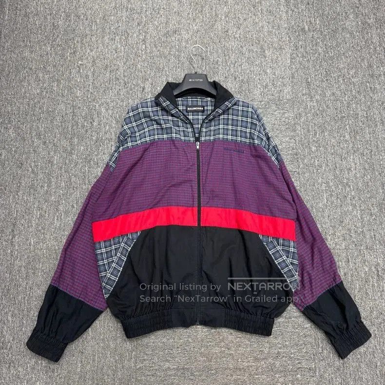 Balenciaga Balenciaga Plaid Patchwork Jacket. Size US XL / EU 56 / 4 - 1 Thumbnail