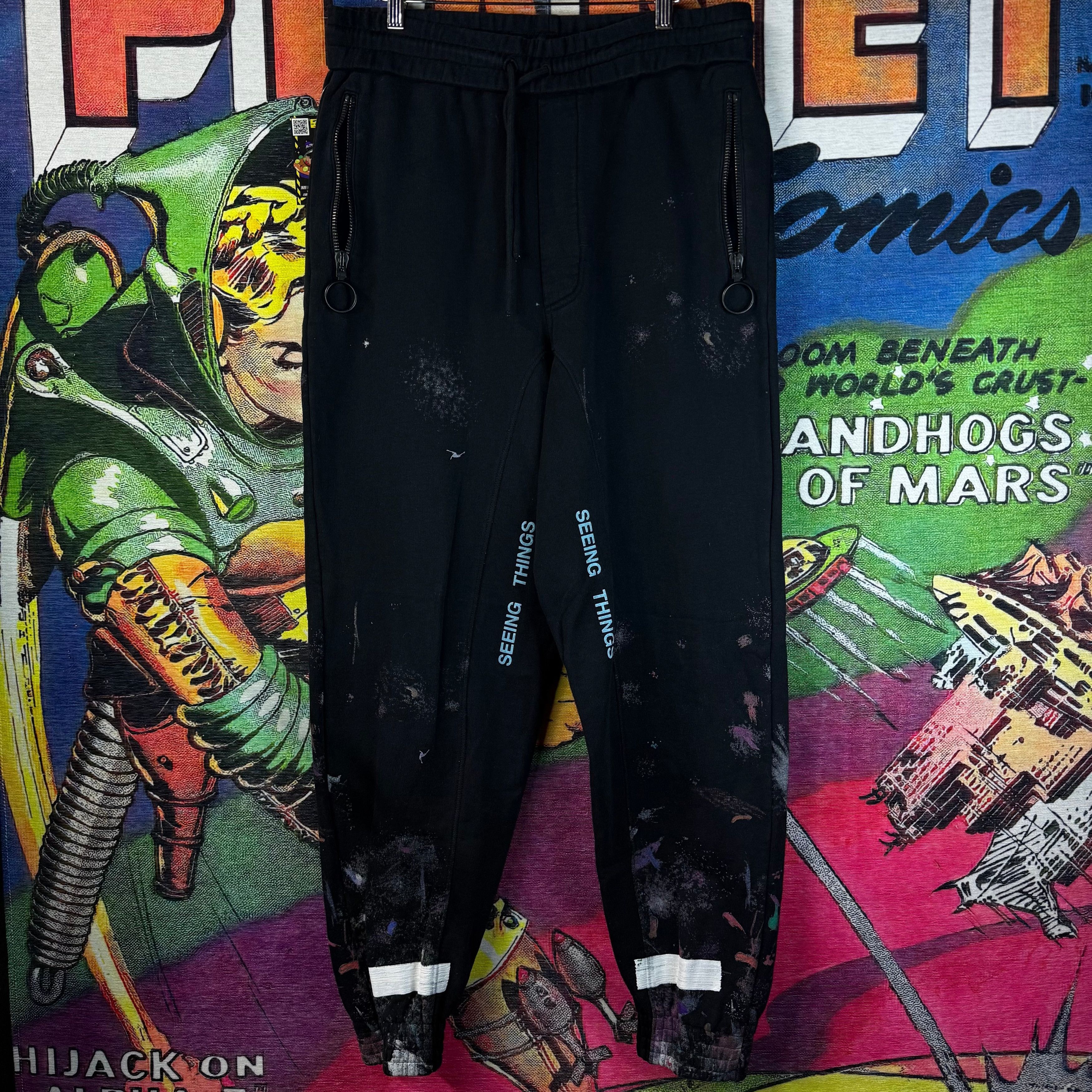 Off-White Diagonal Galaxy Sweat Pants Size Medium