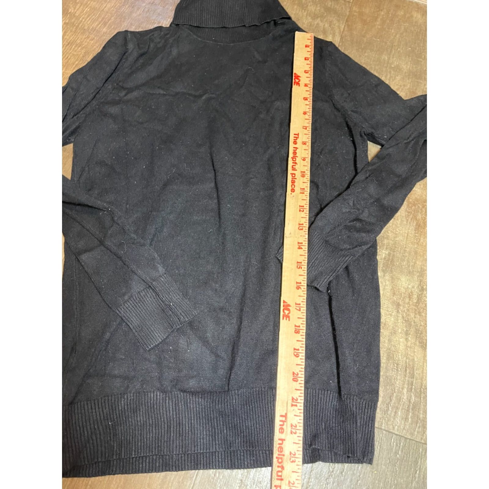 Calvin Klein Calvin Klein Sweater Women M Turtle Neck Black Pullover Long Sleeve Size M / US 6-8 / IT 42-44 - 2 Thumbnail